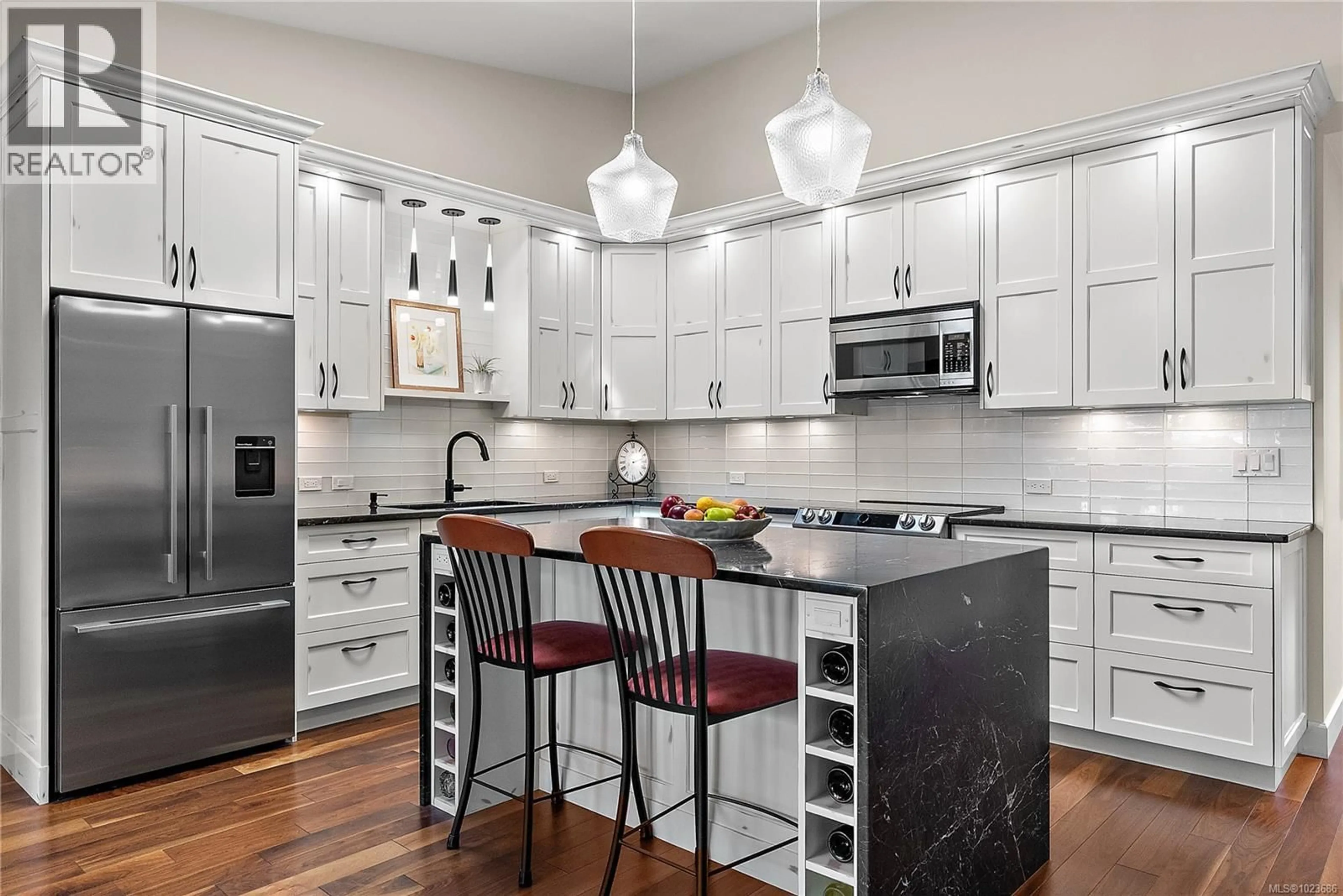 Contemporary kitchen, ceramic/tile floor for 98 - 2600 FERGUSON ROAD, Central Saanich British Columbia V8M2C1