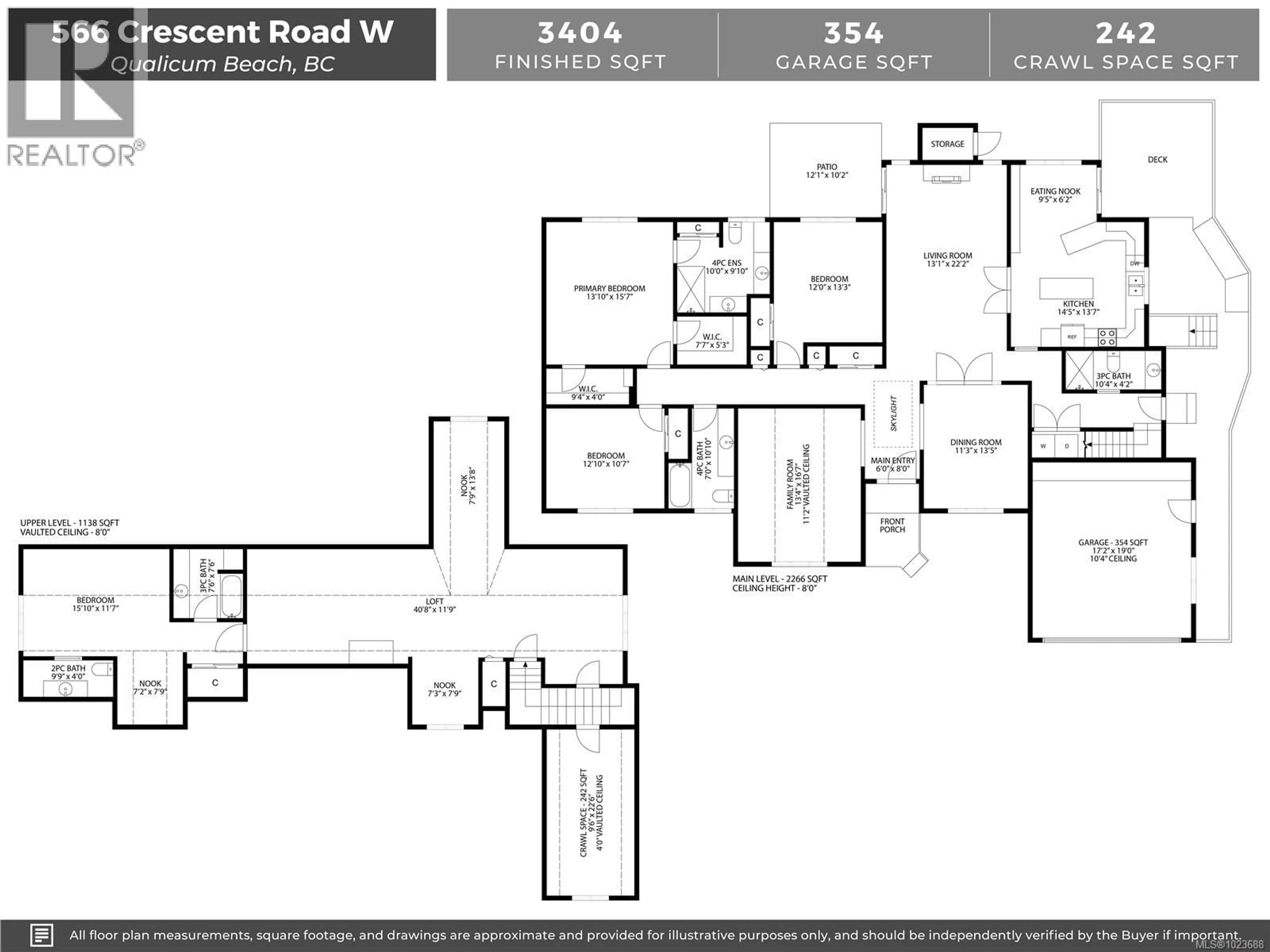 Floor plan for 566 CRESCENT ROAD WEST, Qualicum Beach British Columbia V9K1J2