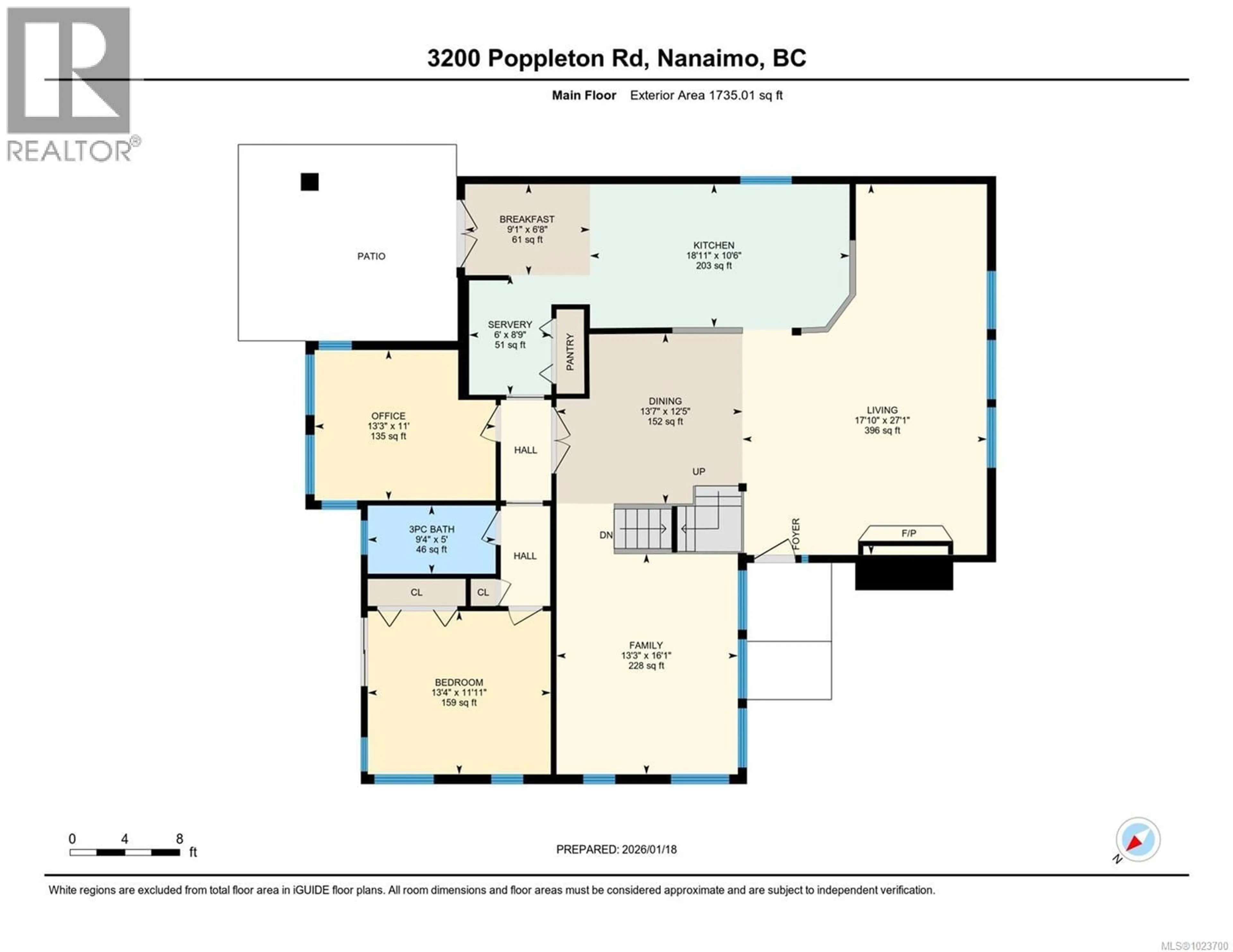 Floor plan for 3200 POPPLETON ROAD, Nanaimo British Columbia V9T4T3