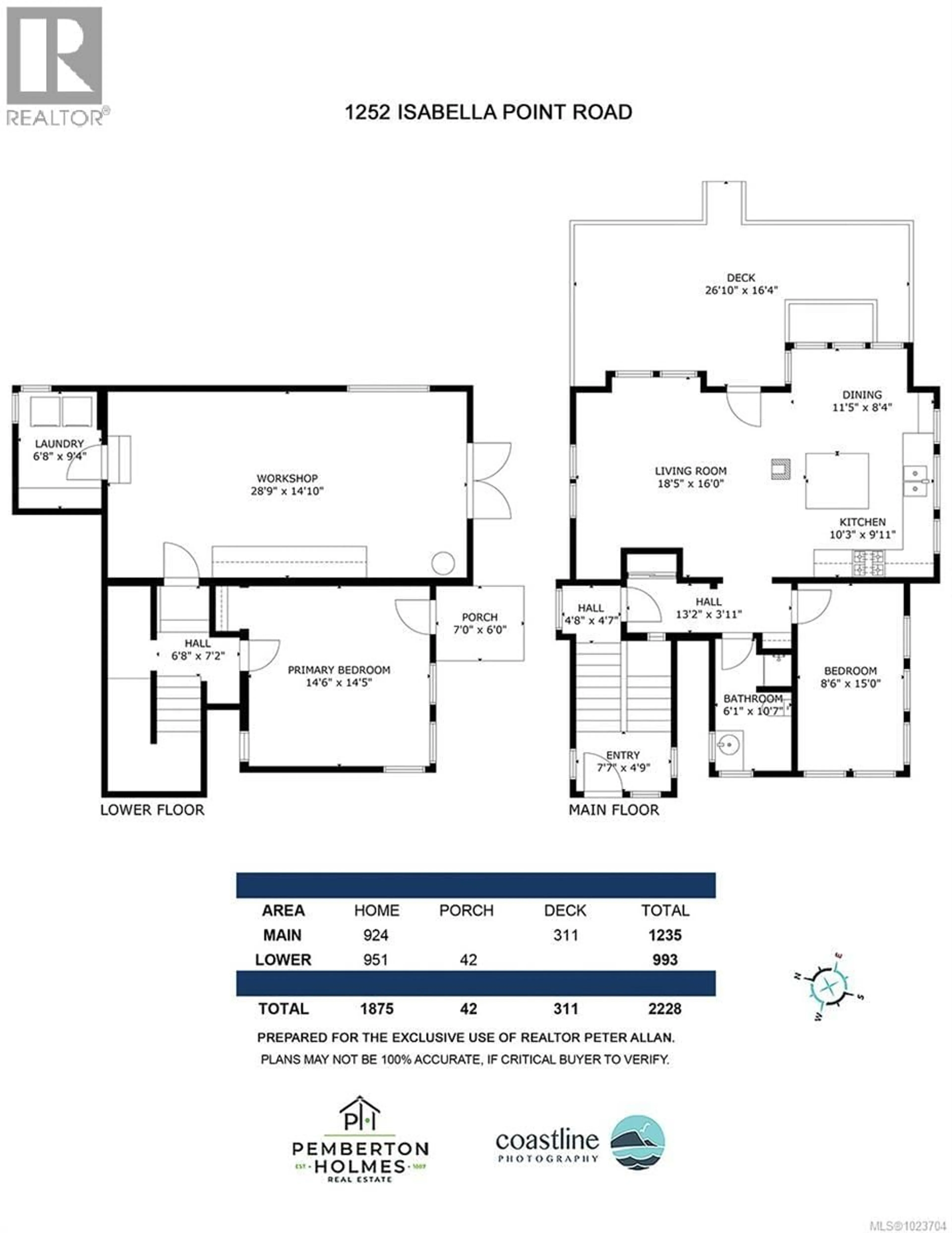 Floor plan for 1252 ISABELLA POINT ROAD, Salt Spring British Columbia V8K2T9