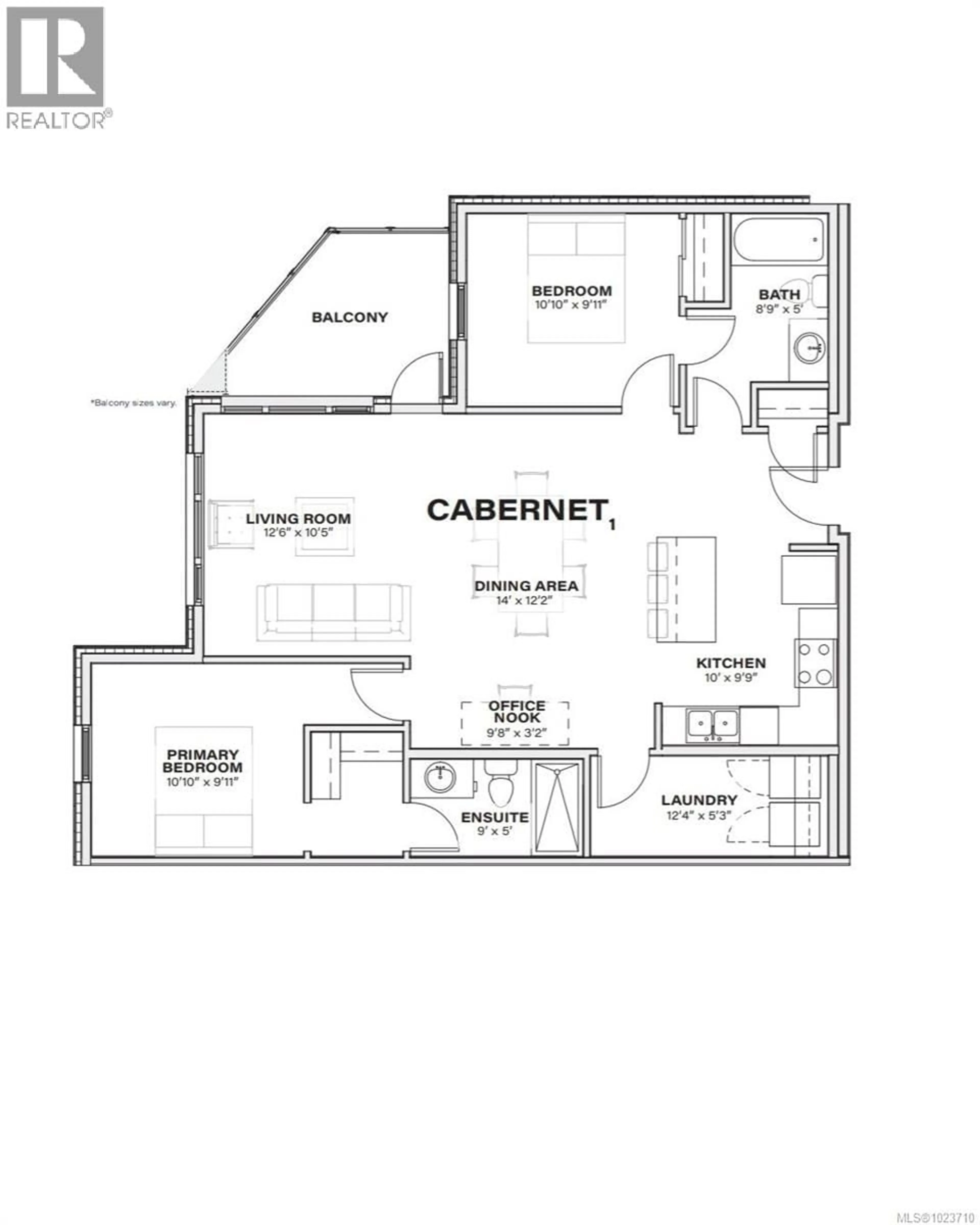 Floor plan for 205 - 140 JENSEN AVENUE WEST, Parksville British Columbia V9P0H7