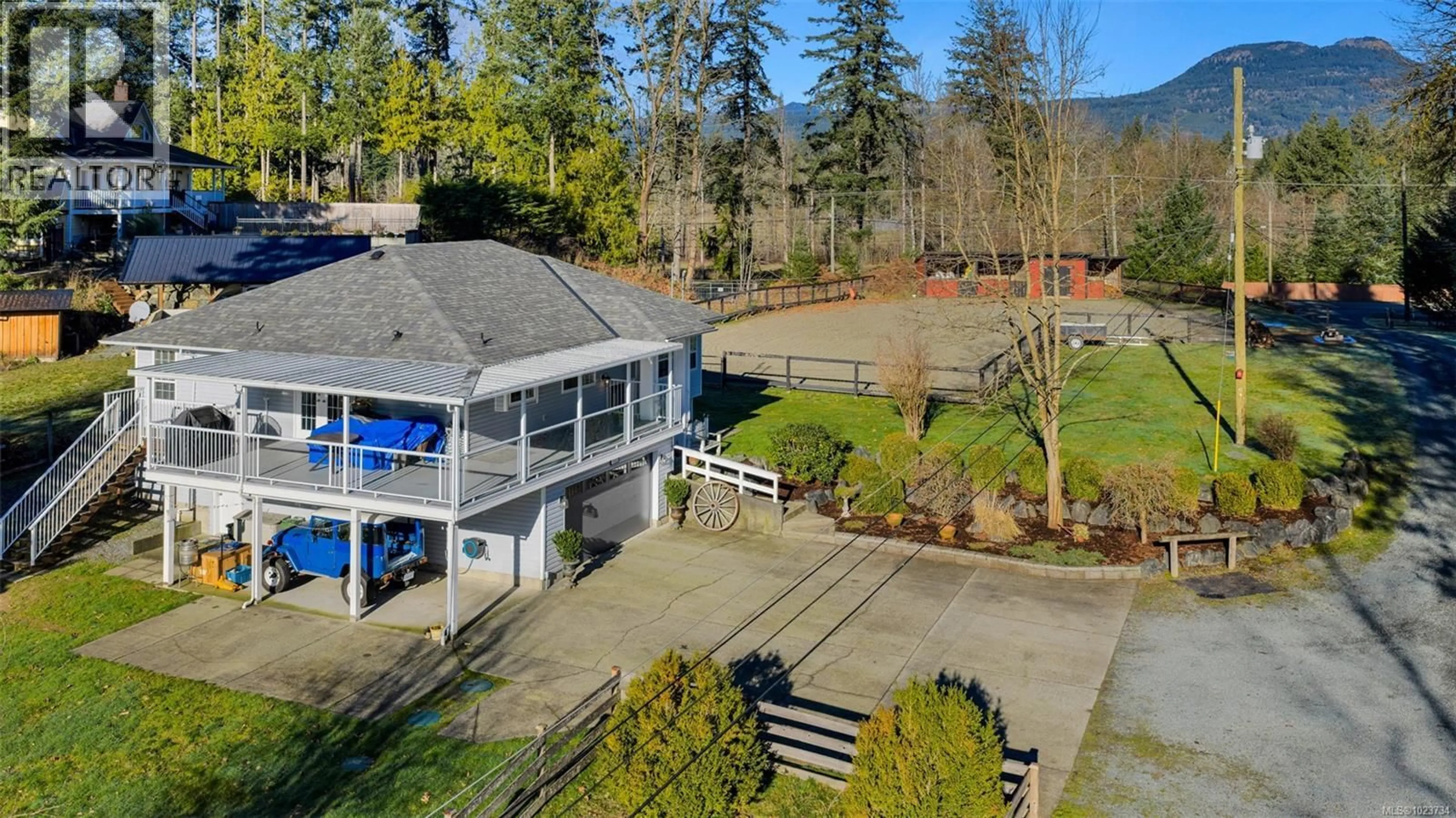 A pic from outside/outdoor area/front of a property/back of a property/a pic from drone, water/lake/river/ocean view for 3822 GIBBINS ROAD, Duncan British Columbia V9L6E8
