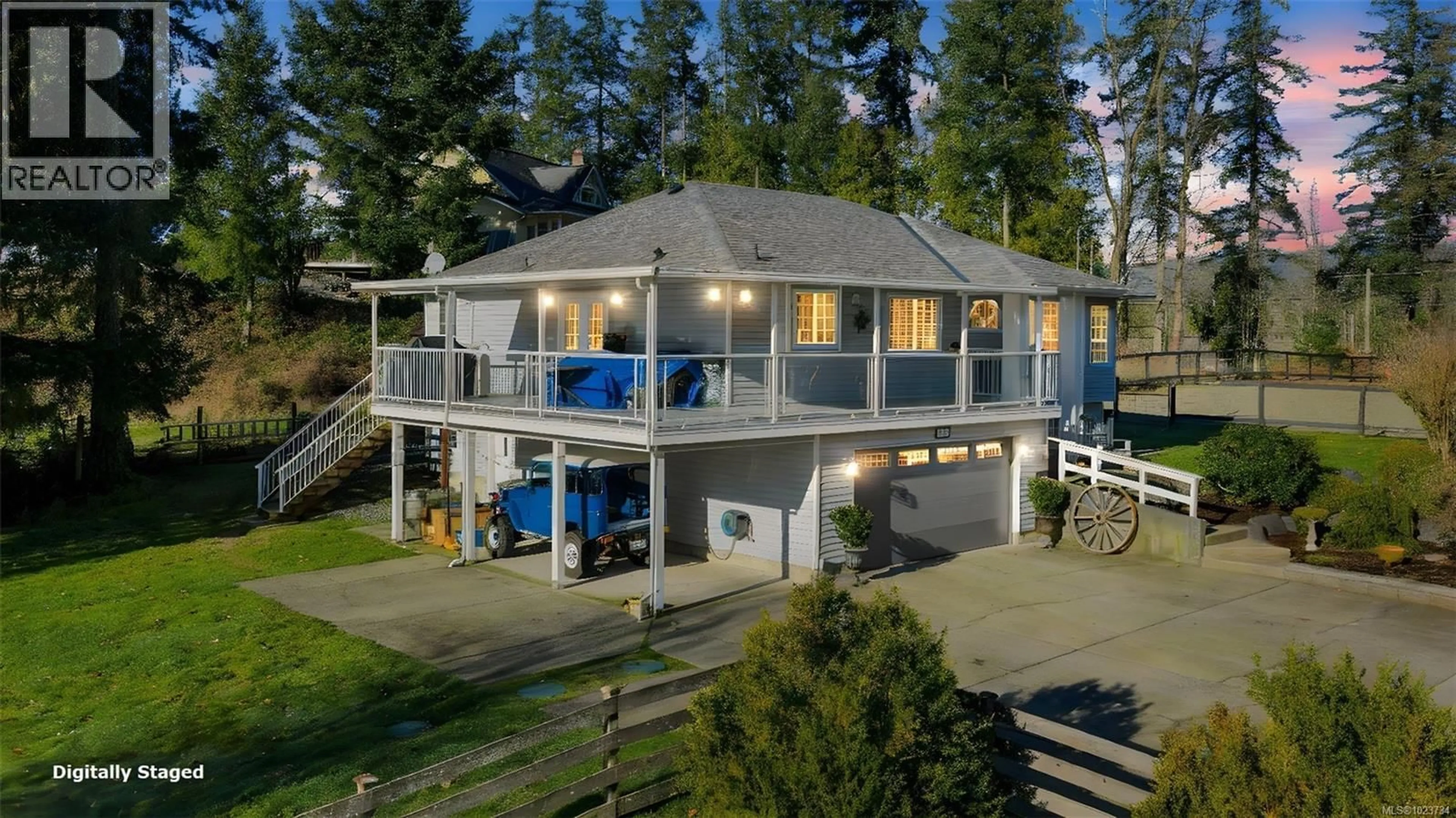 A pic from outside/outdoor area/front of a property/back of a property/a pic from drone, water/lake/river/ocean view for 3822 GIBBINS ROAD, Duncan British Columbia V9L6E8