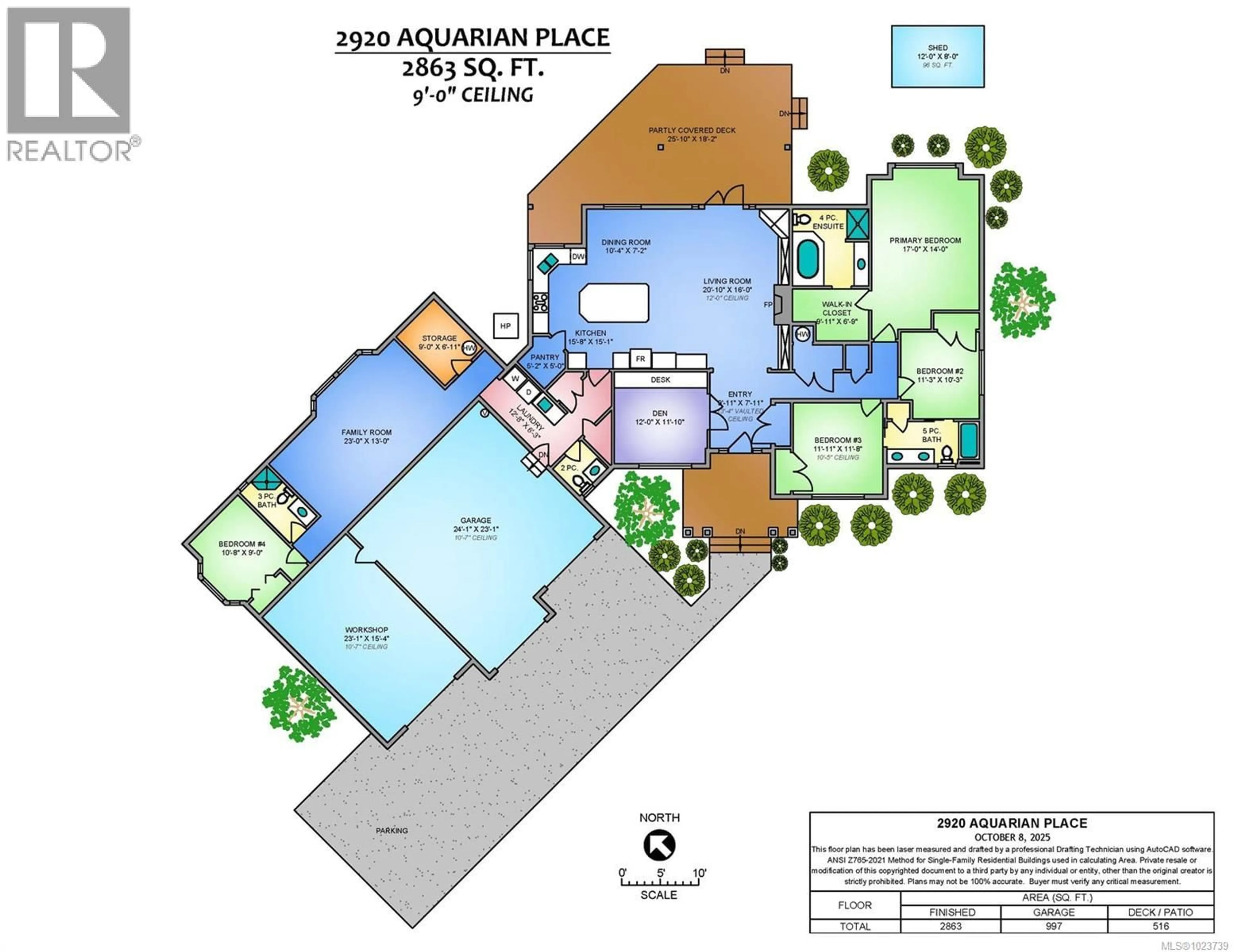 Floor plan for 2920 AQUARIAN PLACE, Nanaimo British Columbia V9X1N9