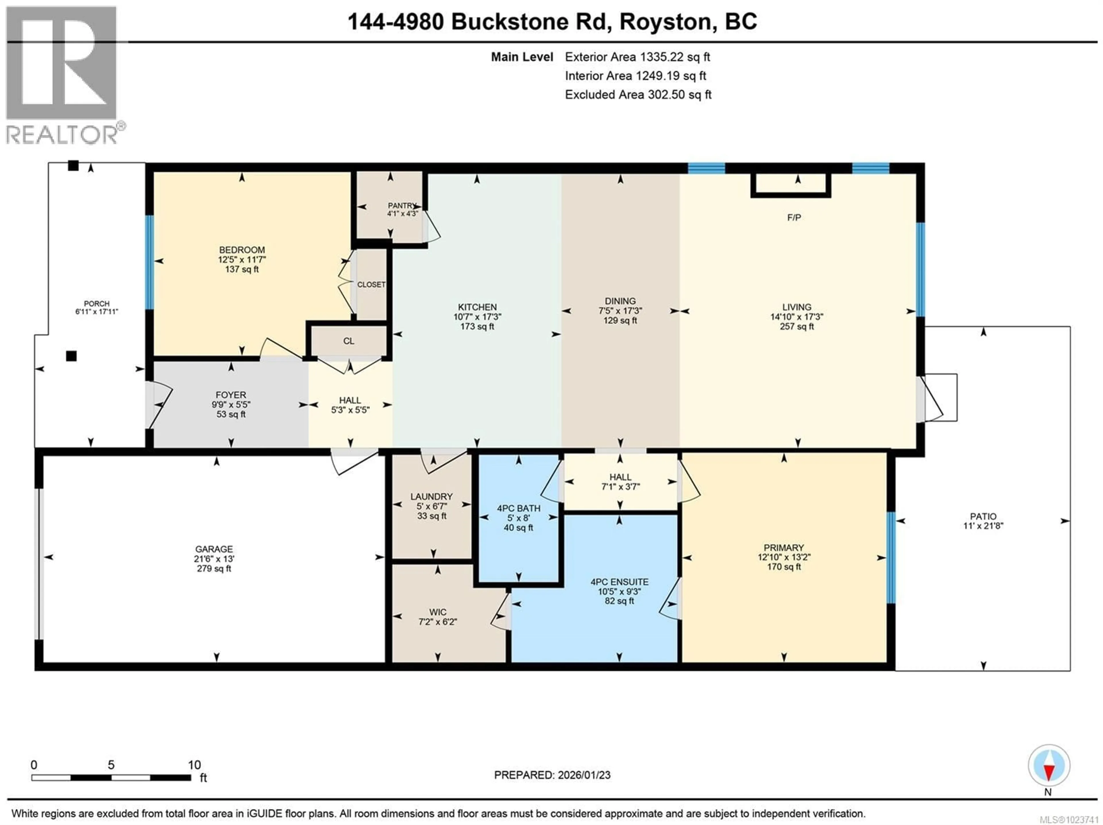 Floor plan for 144 - 4098 BUCKSTONE ROAD, Courtenay British Columbia V9N0H2