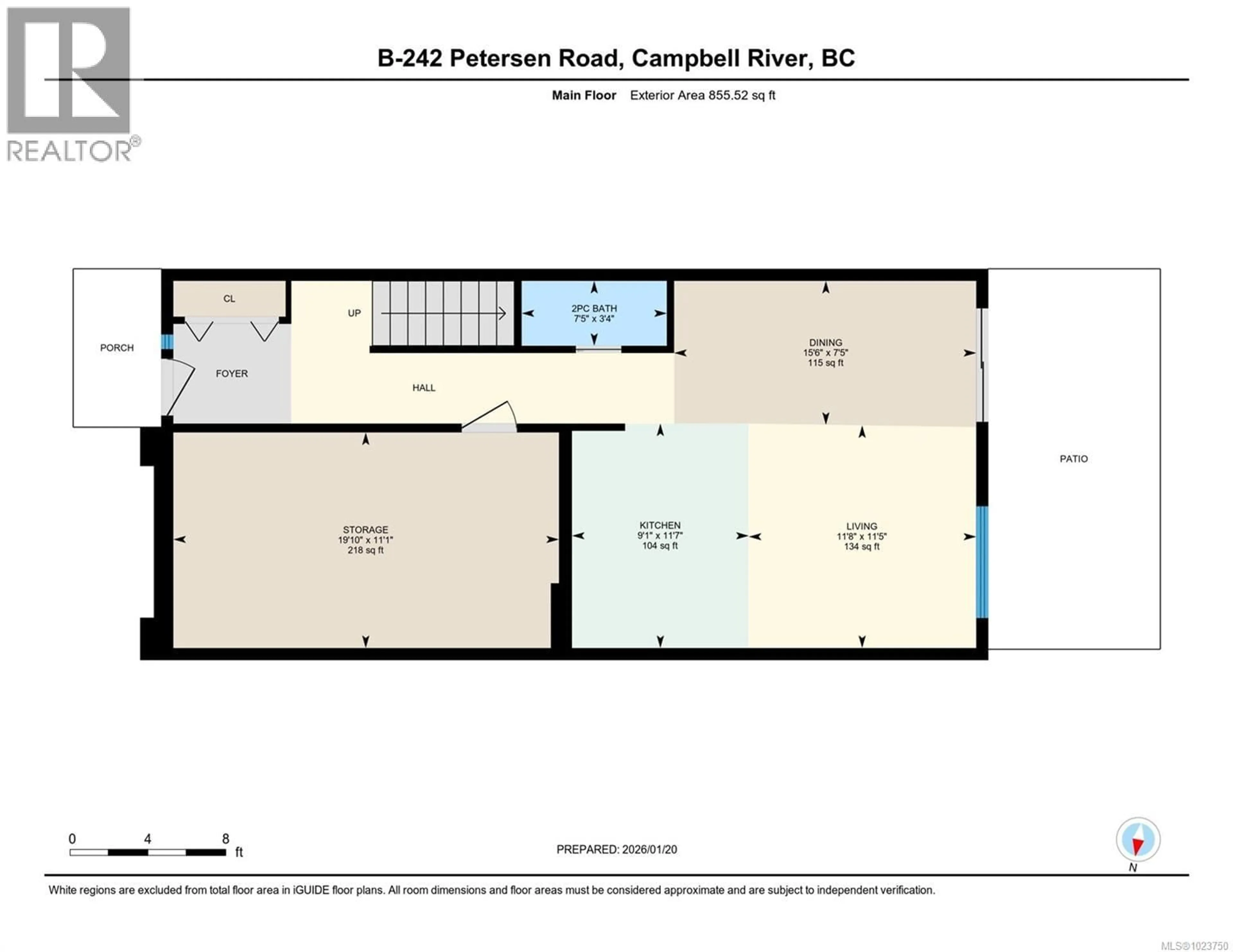 Floor plan for B - 242 PETERSEN ROAD, Campbell River British Columbia V9W3H4