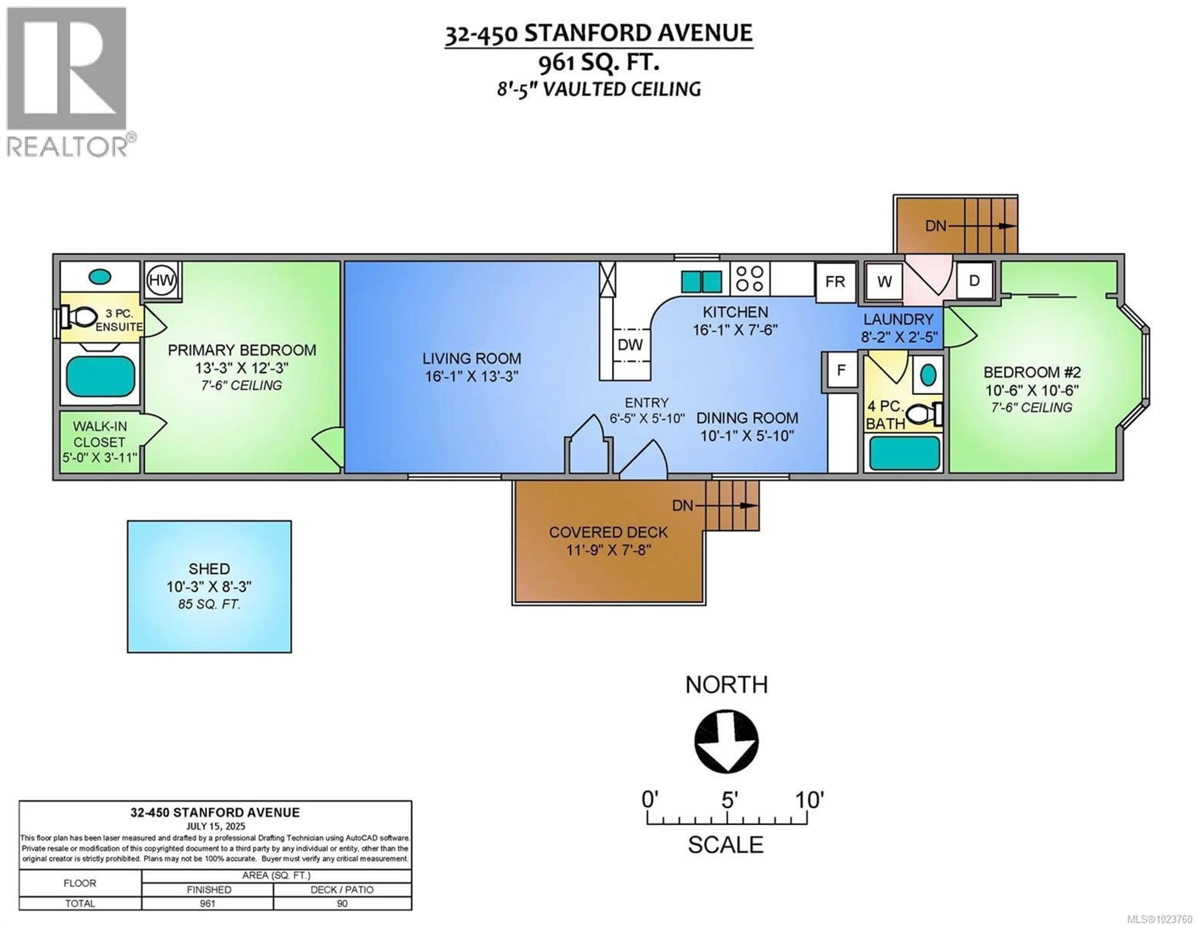 Floor plan for 32 - 450 STANFORD AVENUE EAST, Parksville British Columbia V9P1V8