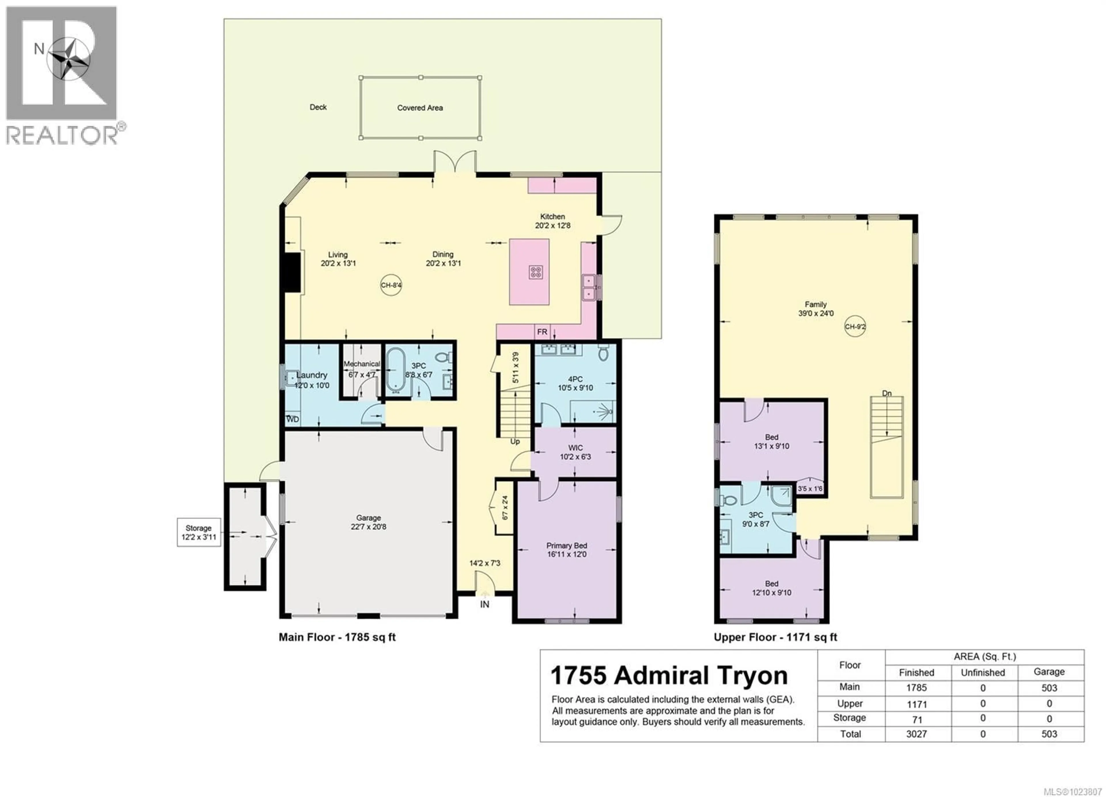 Floor plan for 1755 ADMIRAL TRYON BOULEVARD, French Creek British Columbia V9P2V2