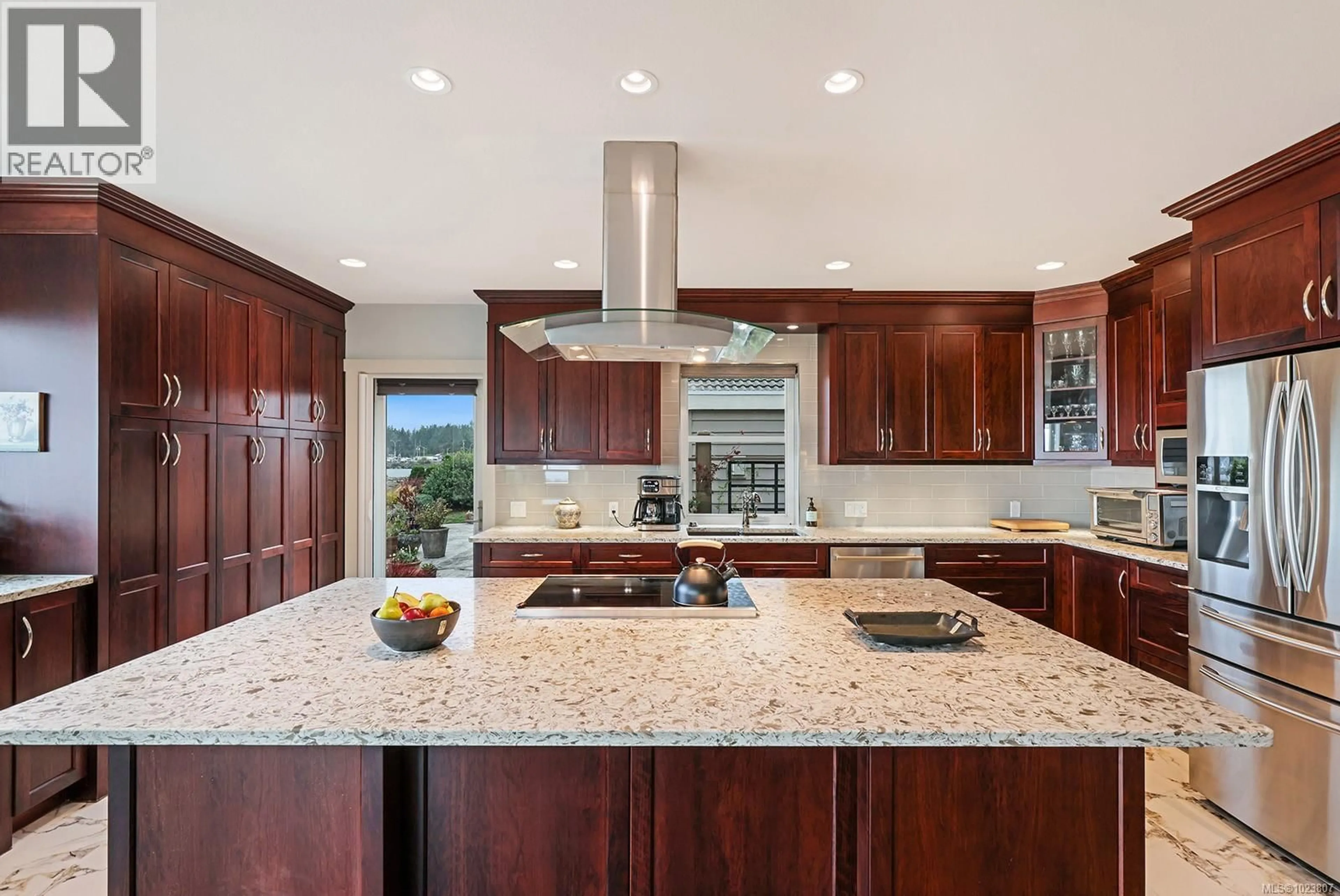 Contemporary kitchen, ceramic/tile floor for 1755 ADMIRAL TRYON BOULEVARD, French Creek British Columbia V9P2V2