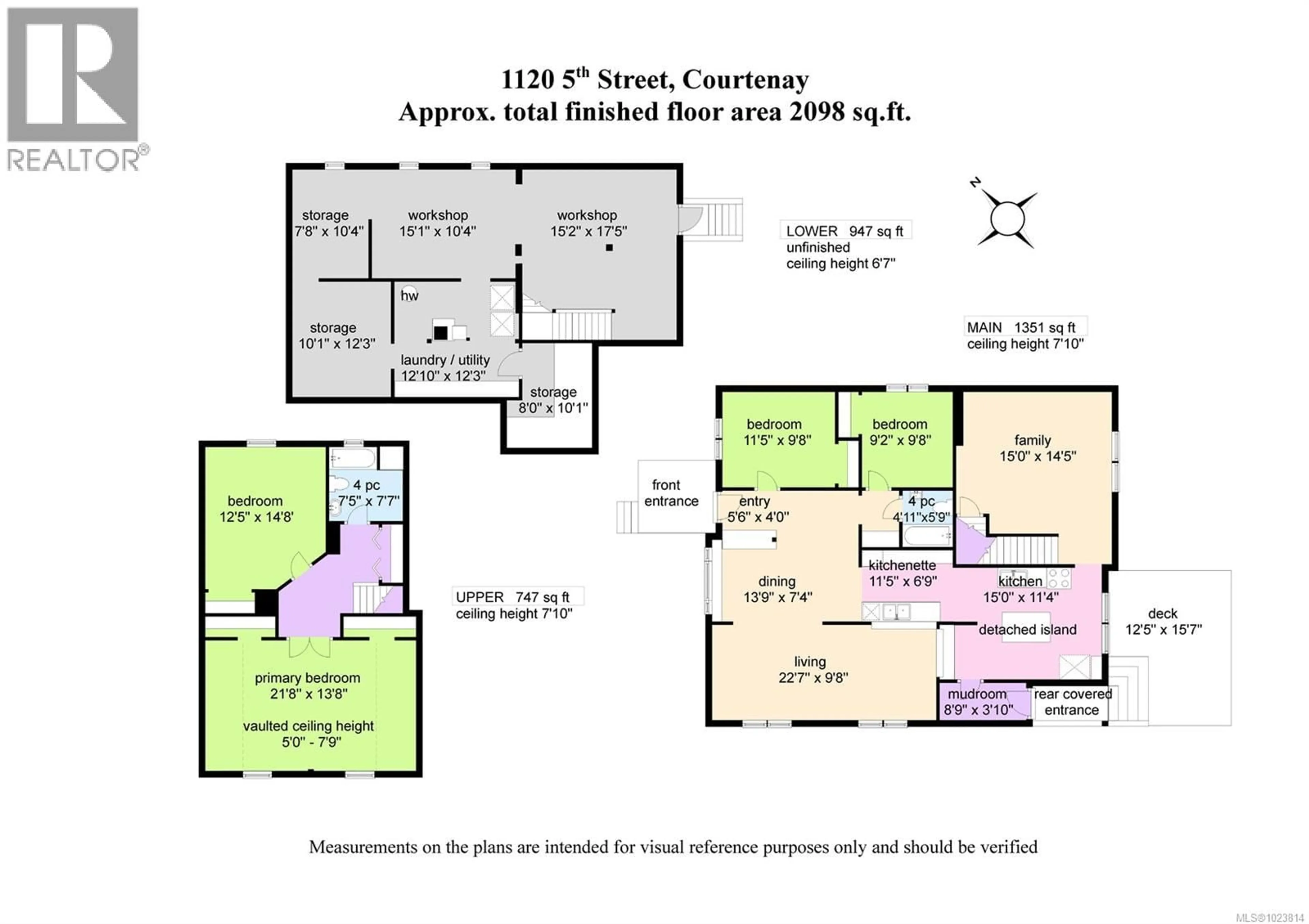 Floor plan for 1120 5TH STREET, Courtenay British Columbia V9N1L6