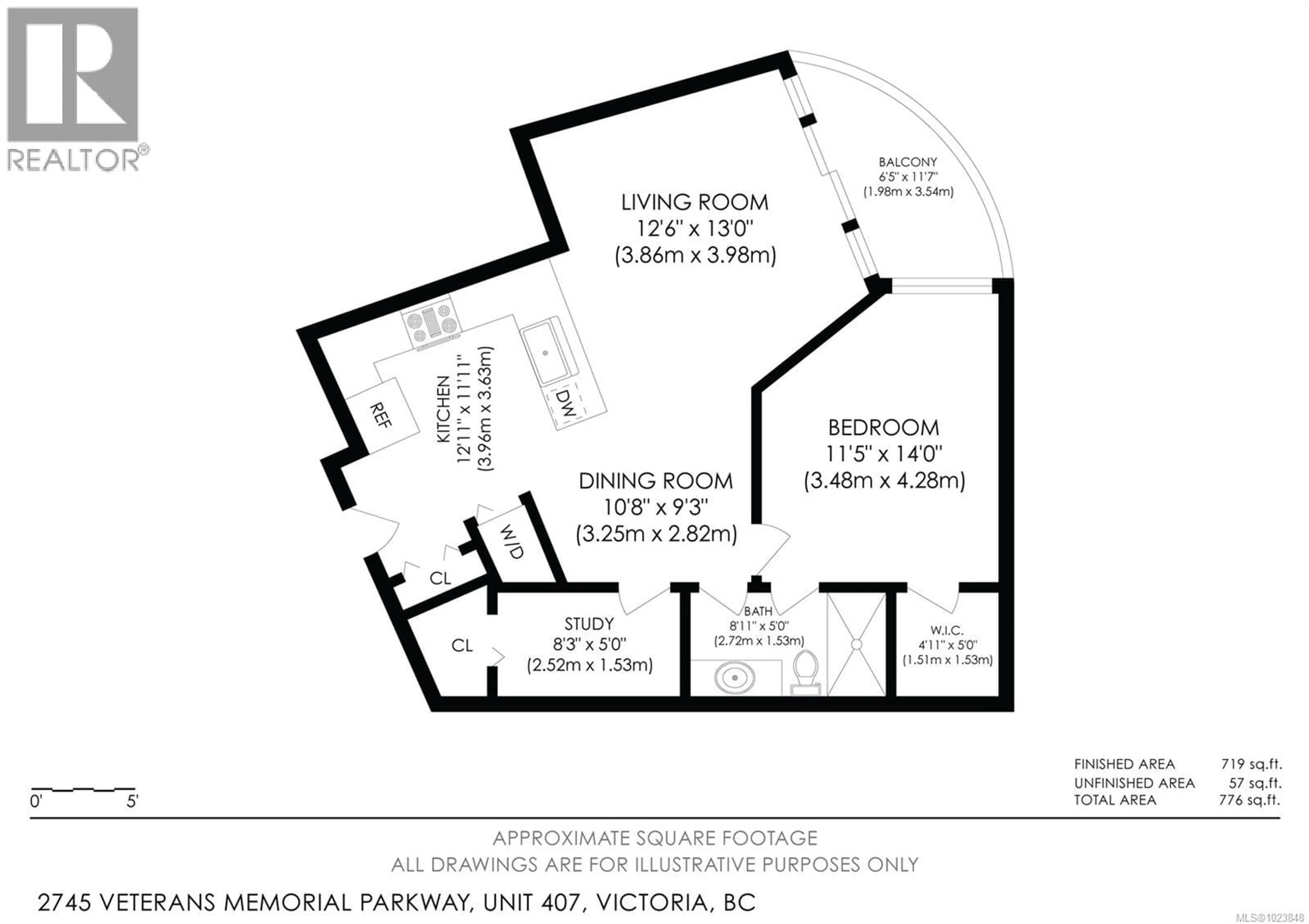 Floor plan for 407 - 2745 VETERANS MEMORIAL PARKWAY, Langford British Columbia V9B0H4