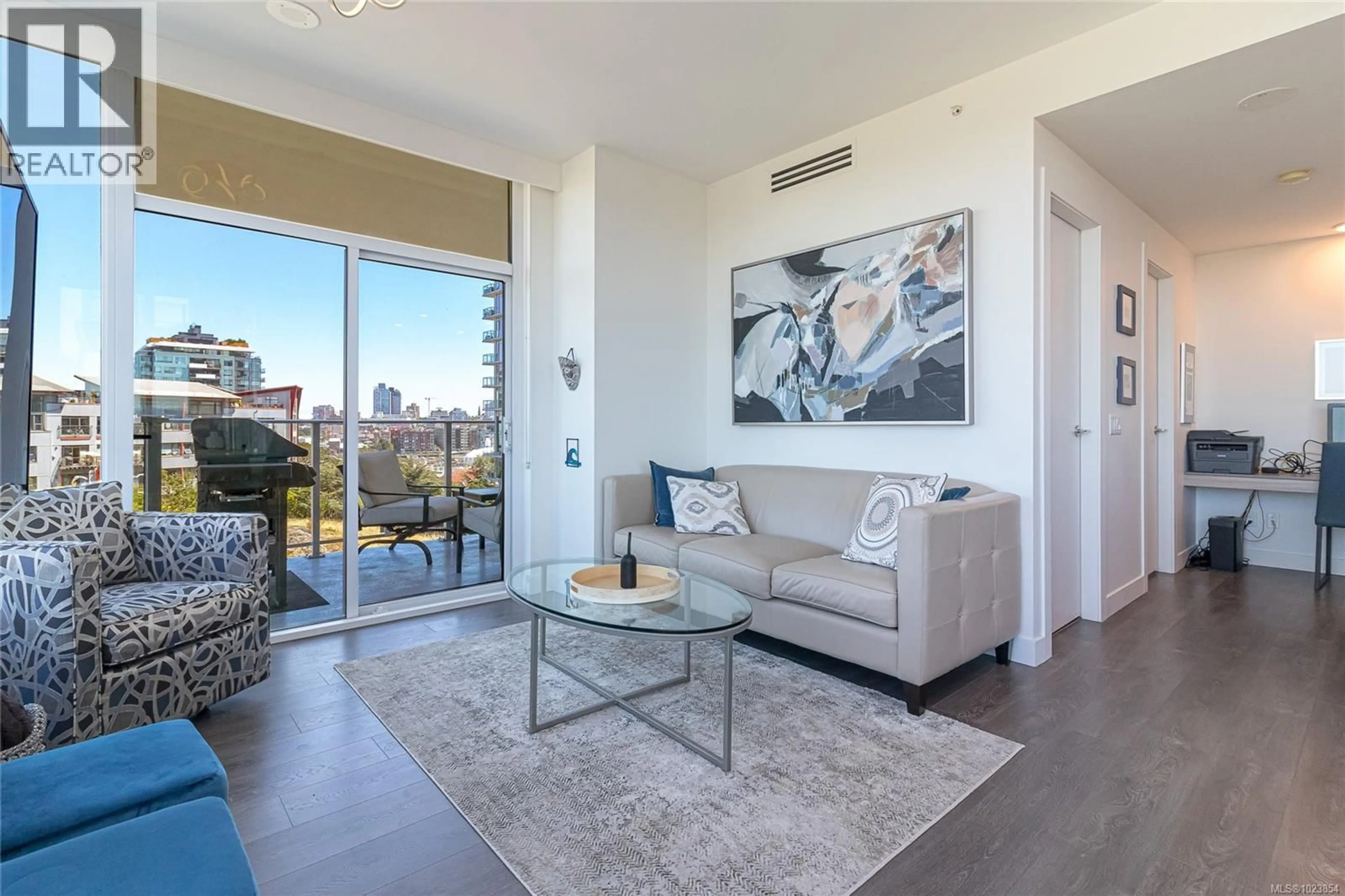 Living room with furniture, unknown for 505 - 60 SAGHALIE ROAD, Victoria British Columbia V9A0H1