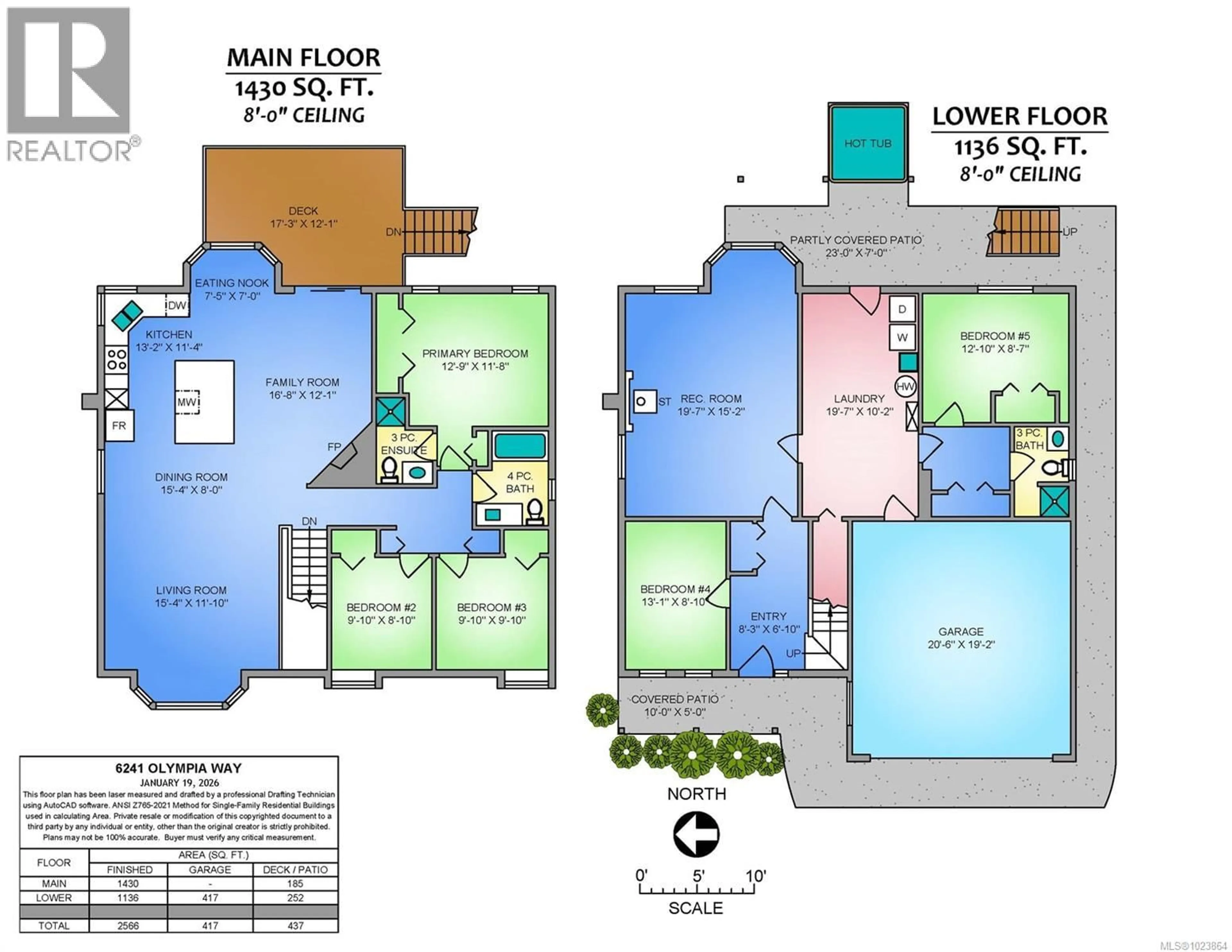Floor plan for 6241 OLYMPIA WAY, Nanaimo British Columbia V9V1J8
