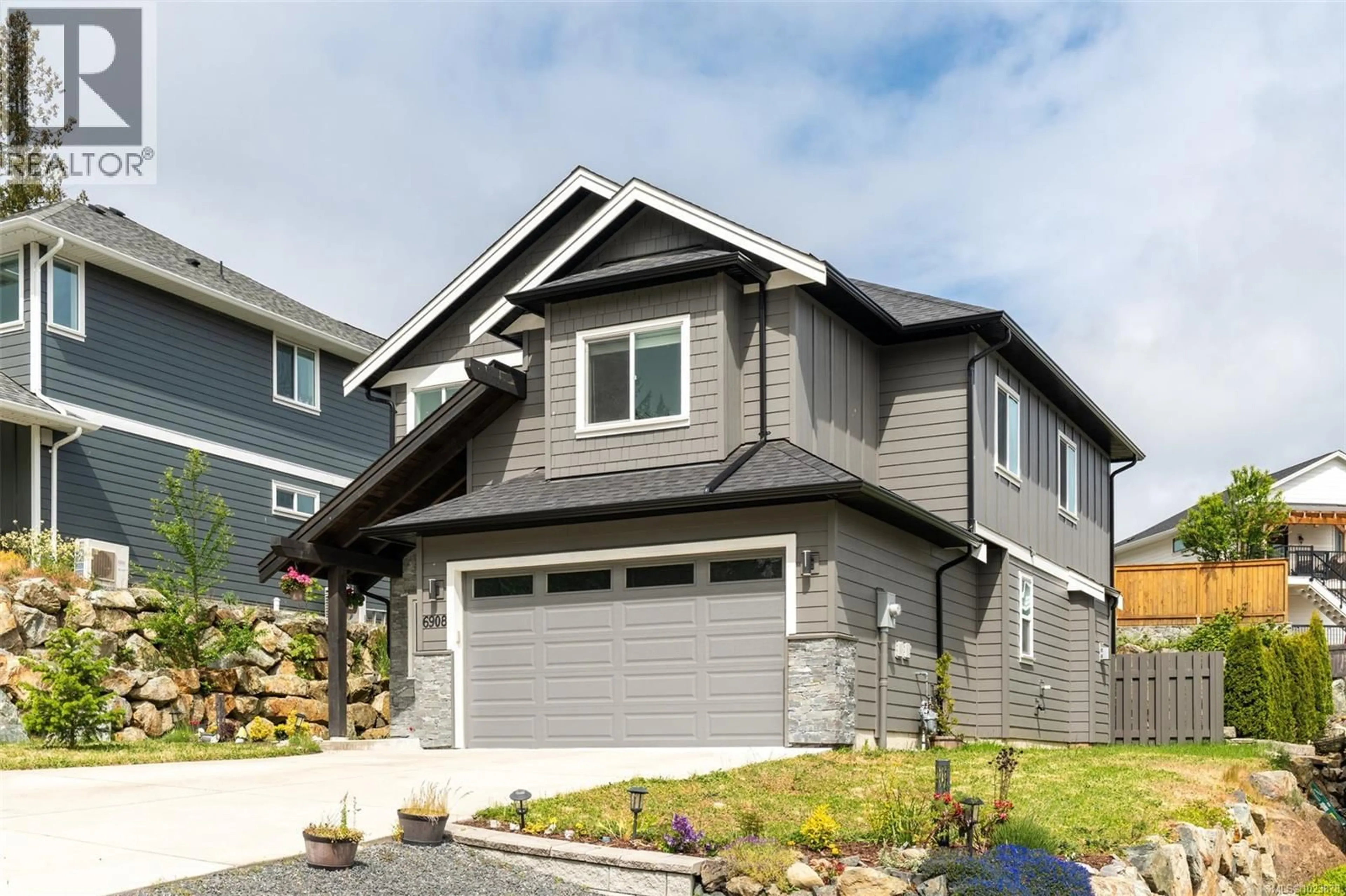 Home with vinyl exterior material, street for 6908 BLANCHARD ROAD, Sooke British Columbia V9Z1P2