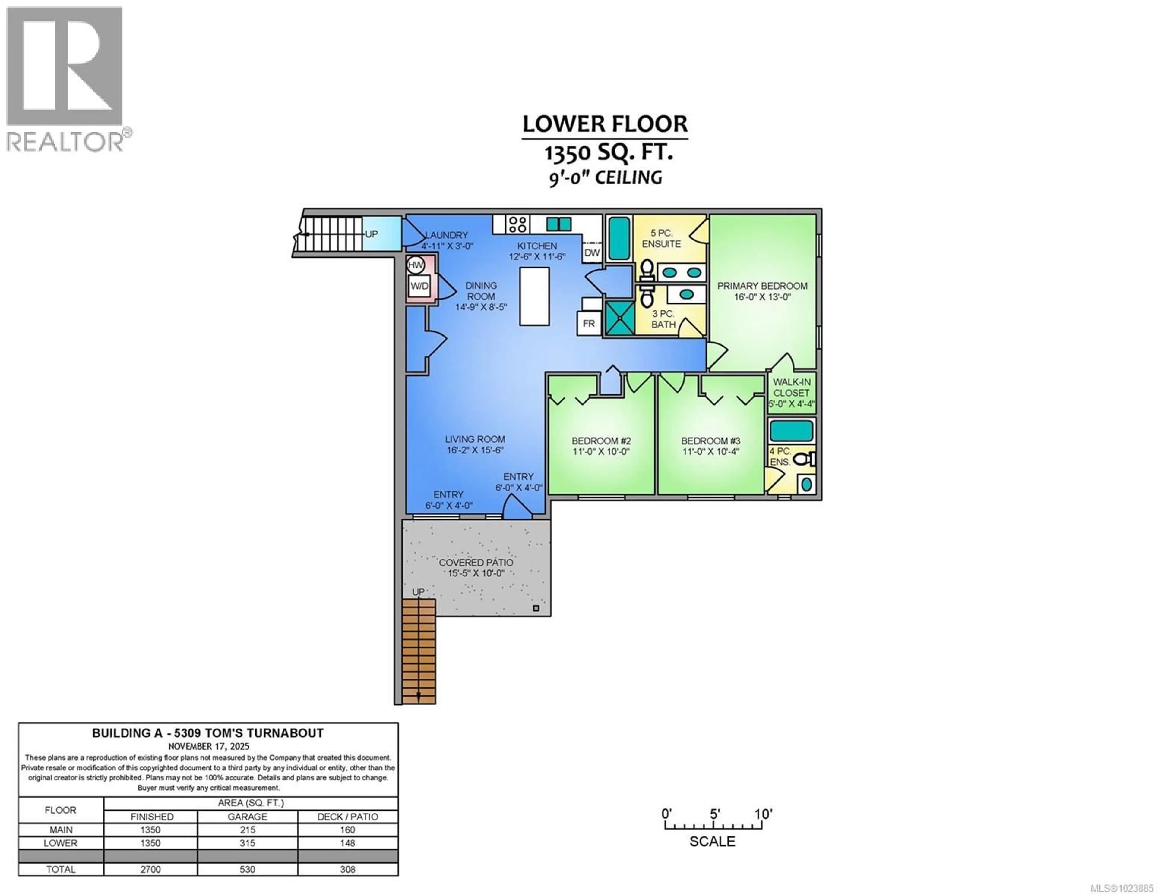 Floor plan for A - 5309 TOMS TURNABOUT, Nanaimo British Columbia V9T5M9