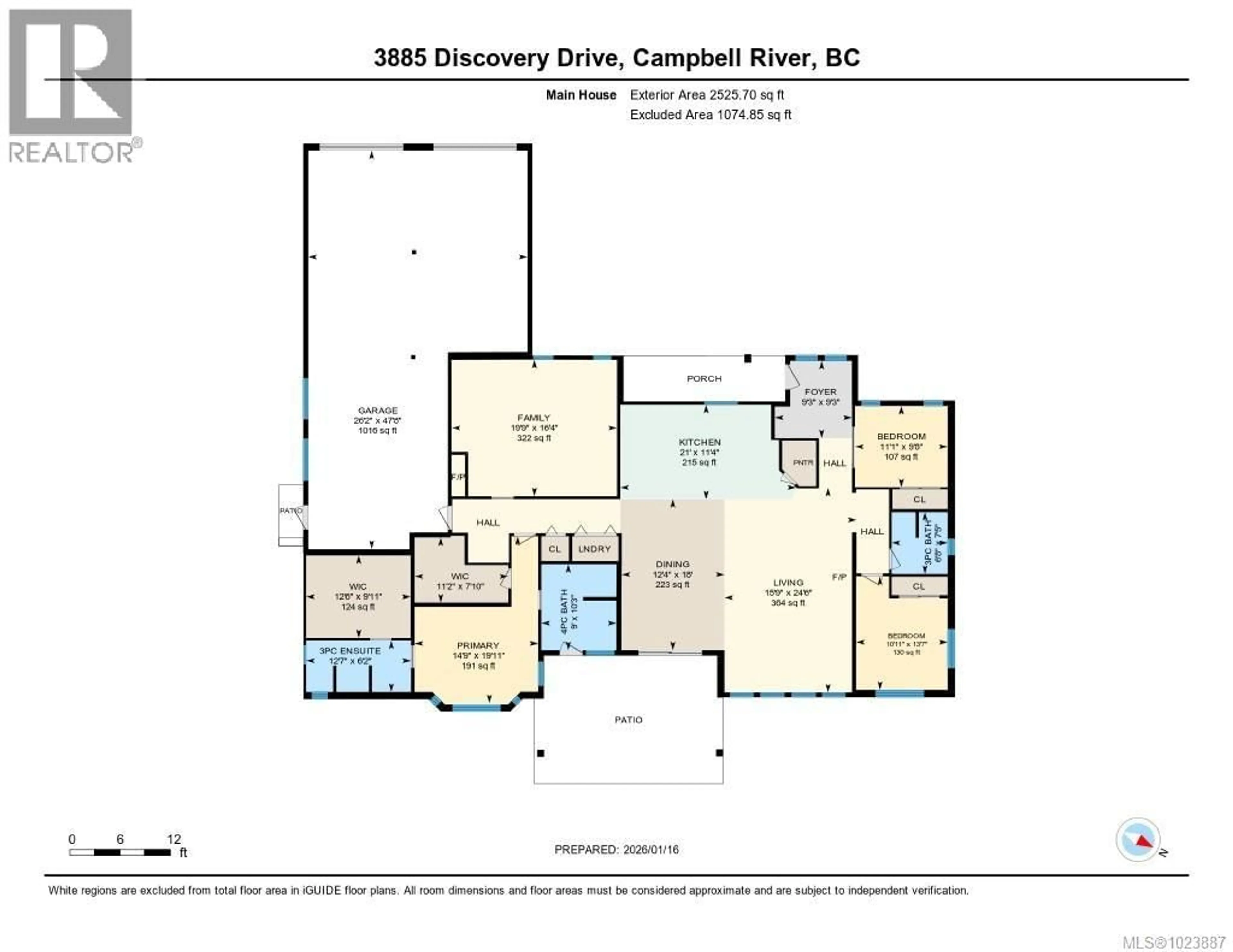 Floor plan for 3885 DISCOVERY DRIVE, Campbell River British Columbia V9W4W5