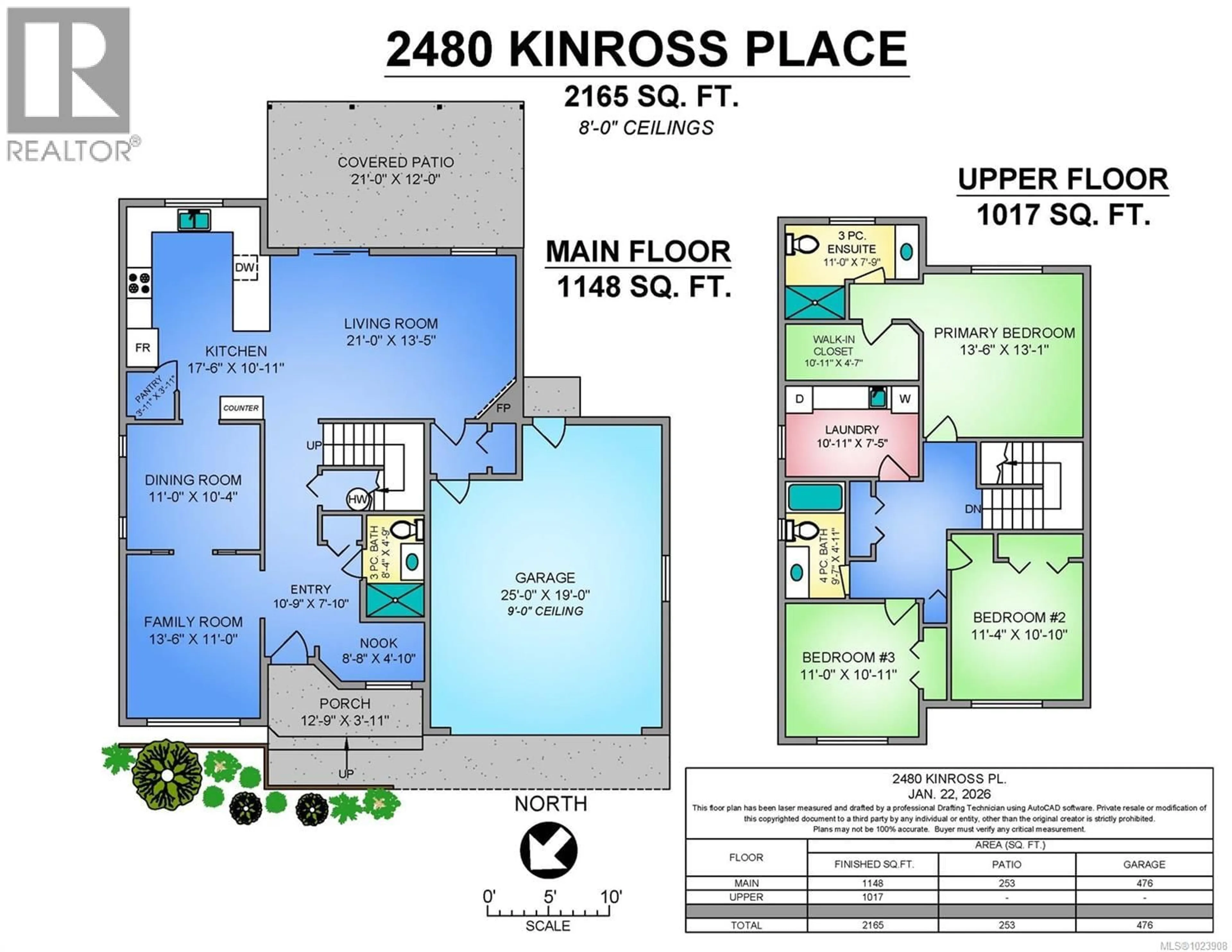 Floor plan for 2480 KINROSS PLACE, Courtenay British Columbia V9N1Y2