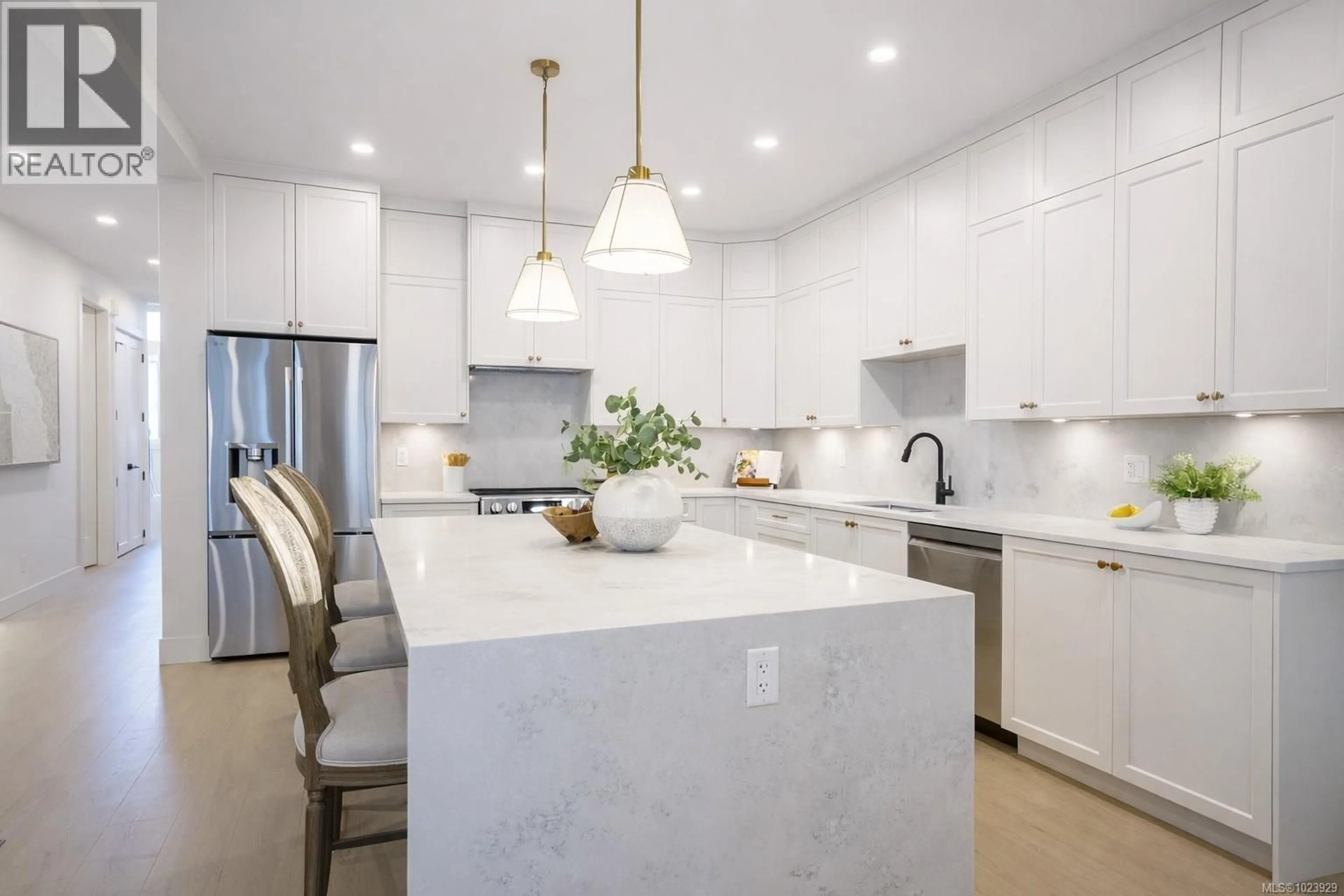 Contemporary kitchen, ceramic/tile floor for 1563 MARBLE PLACE, Langford British Columbia V9B7A2