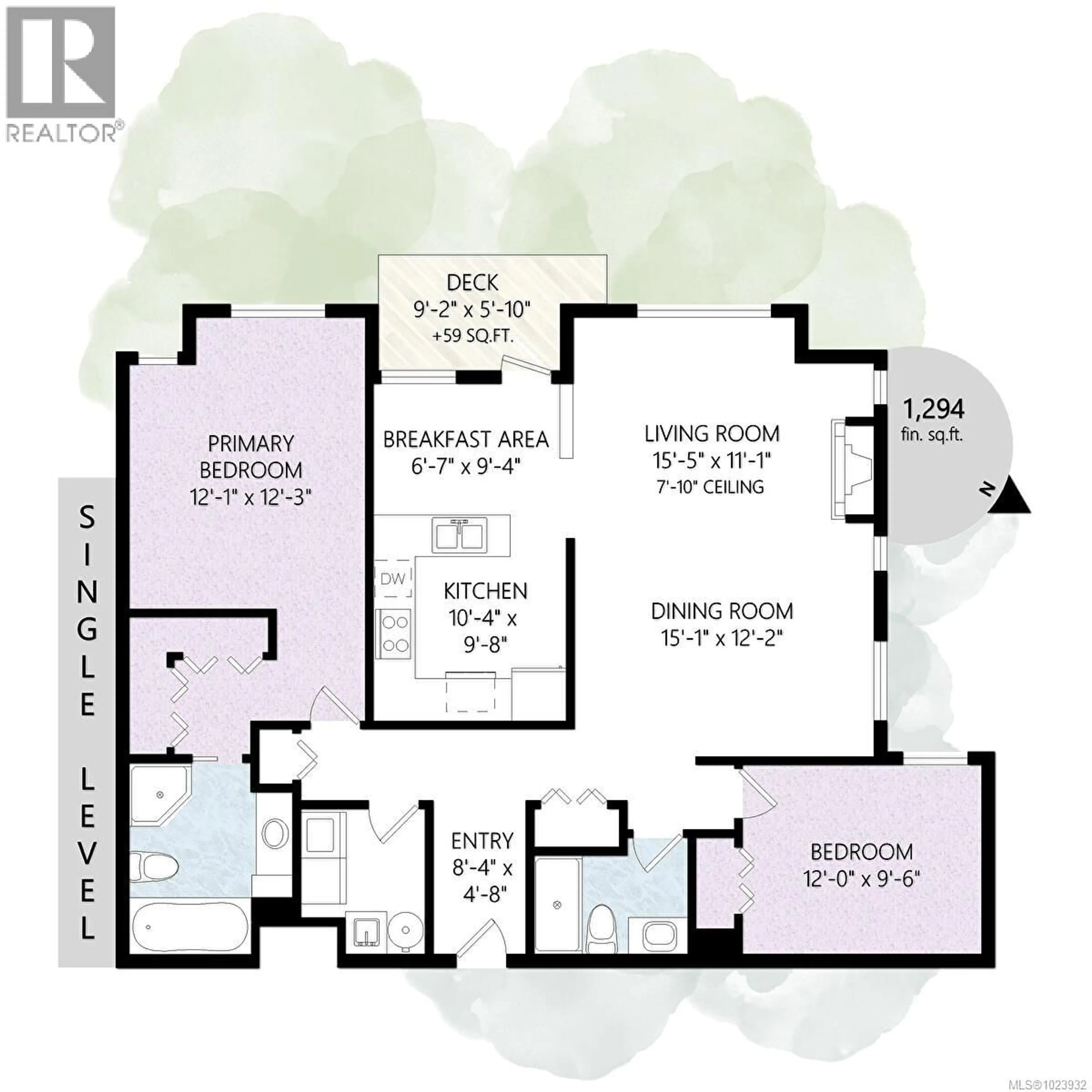 Floor plan for 228 - 4490 CHATTERTON WAY NORTH, Saanich British Columbia V8X5H7