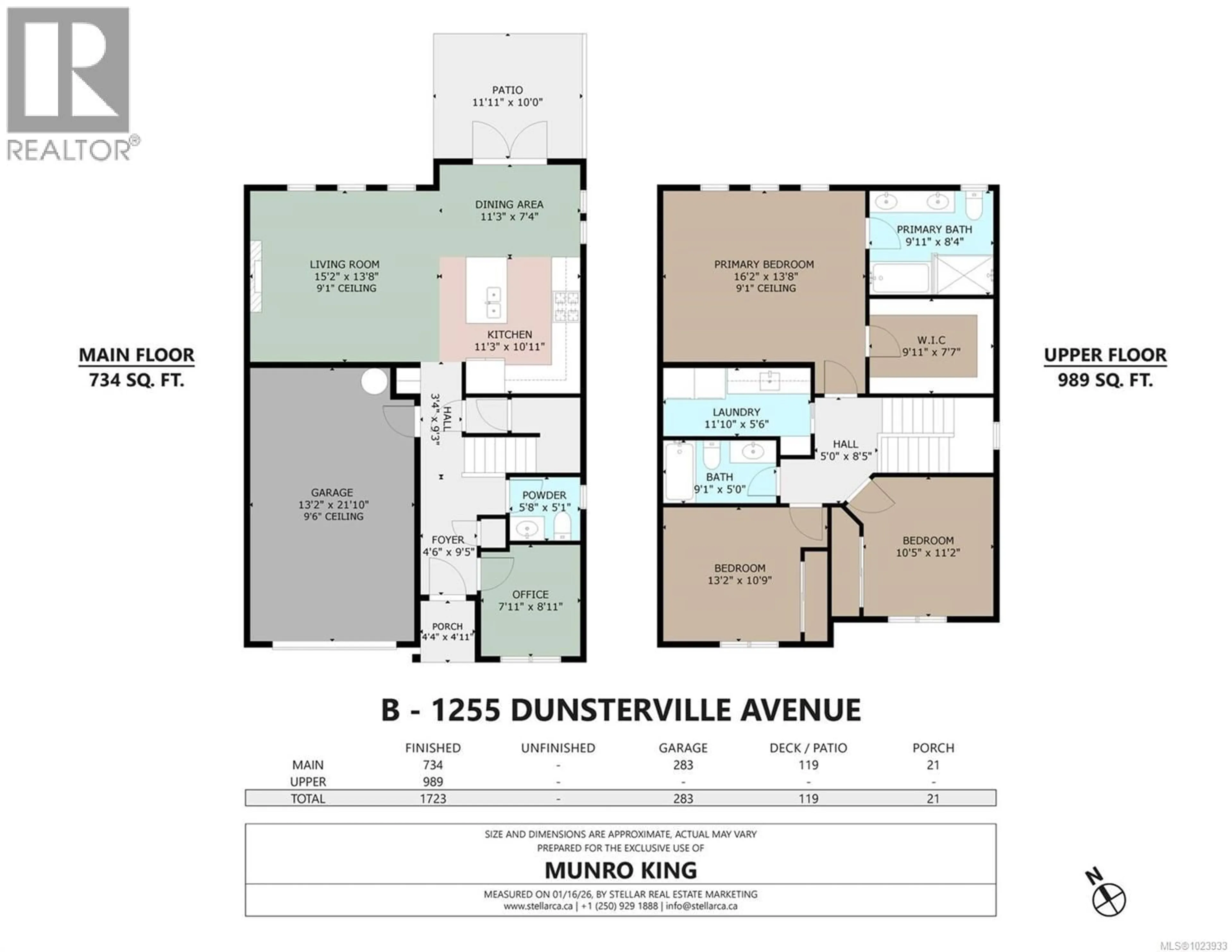 Floor plan for B - 1255 DUNSTERVILLE AVENUE, Saanich British Columbia V8Z2W9
