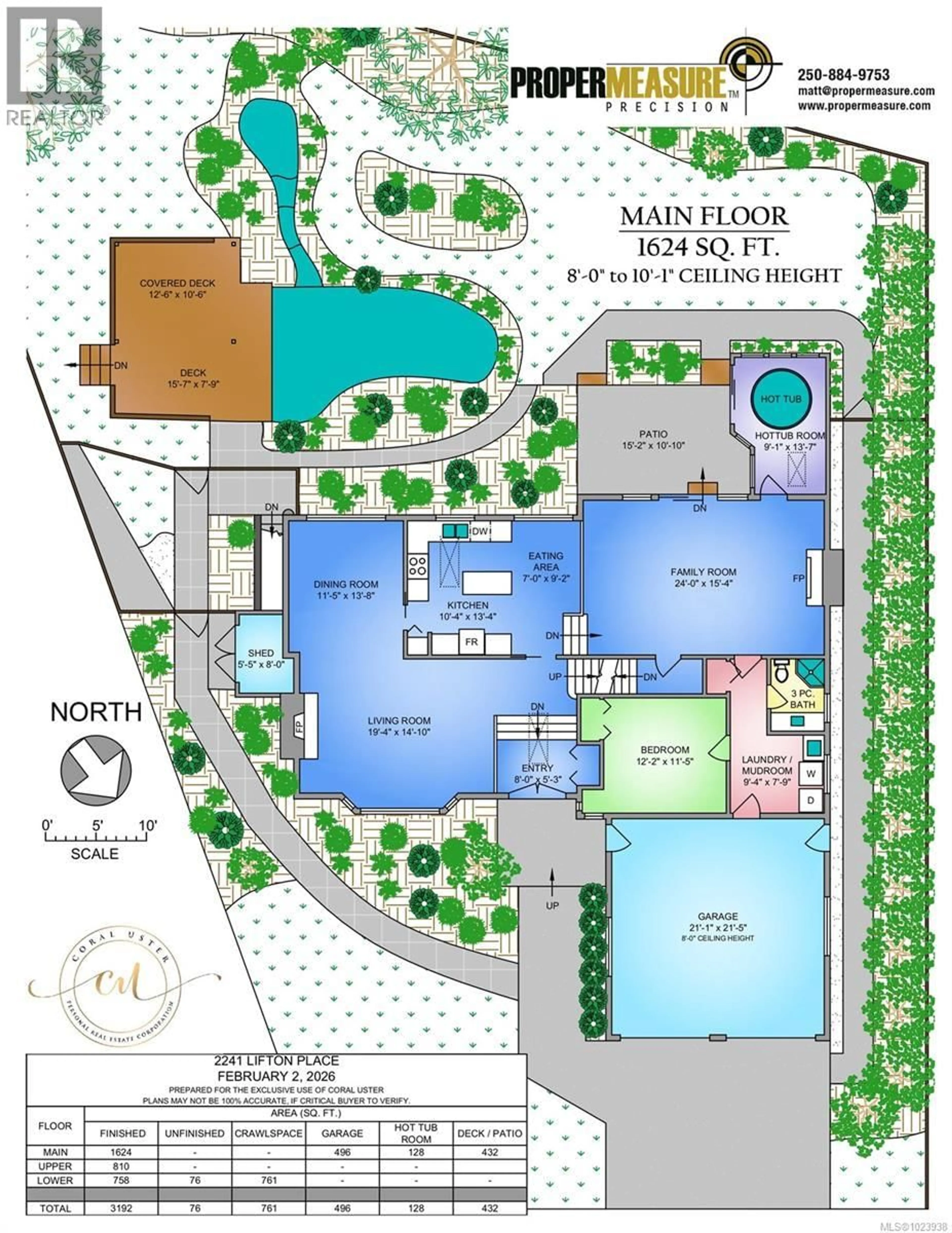 Floor plan for 2241 LIFTON PLACE, Saanich British Columbia V8N6B2