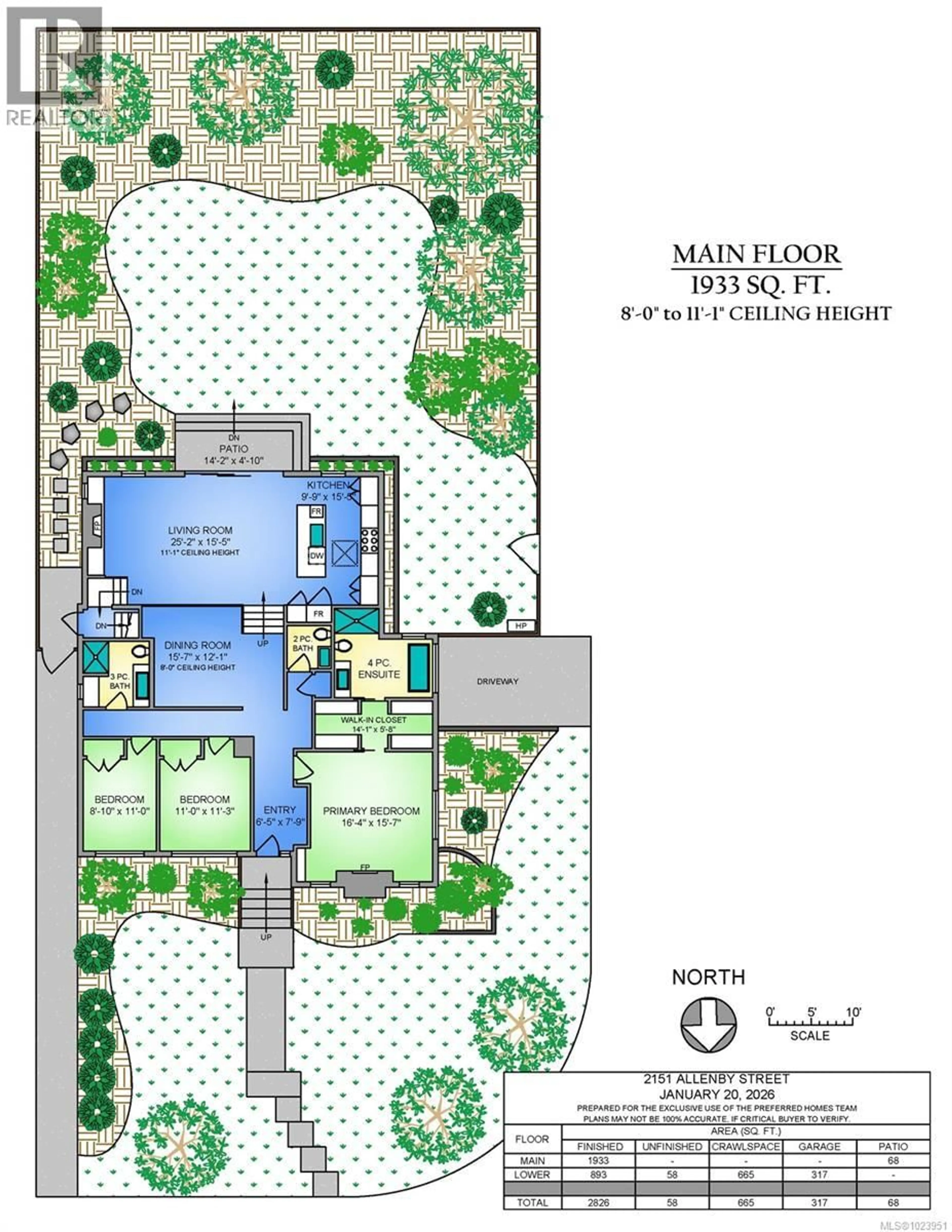 Floor plan for 2151 ALLENBY STREET, Oak Bay British Columbia V8R3C2