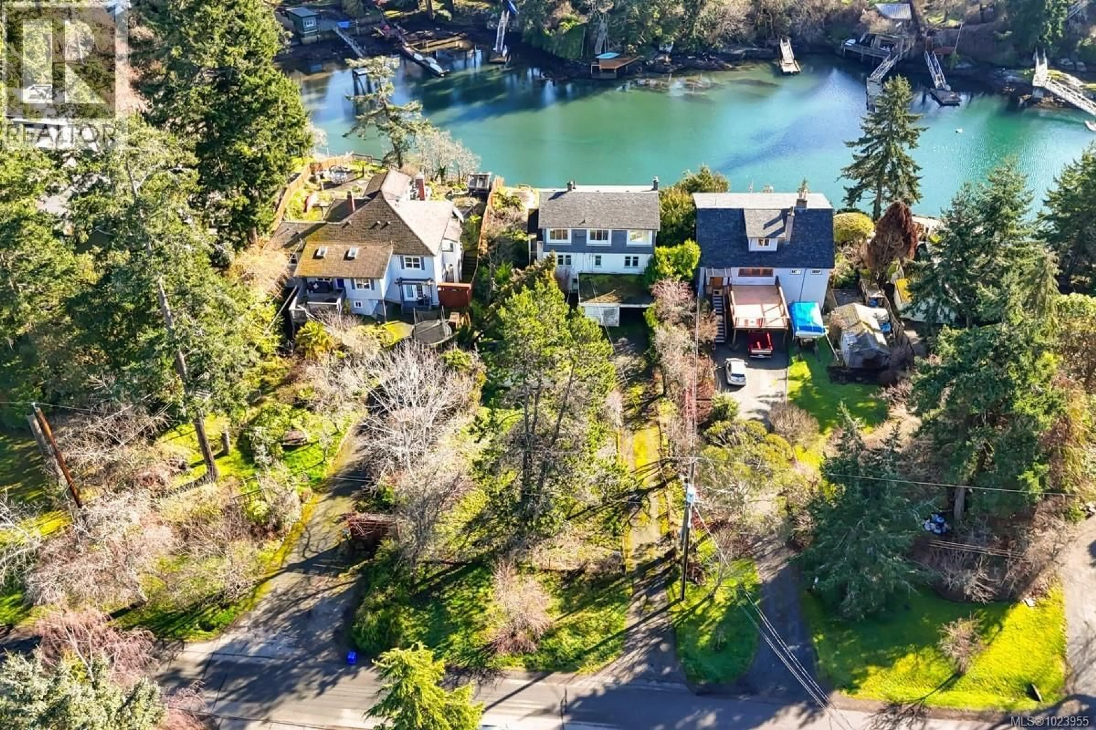 A pic from outside/outdoor area/front of a property/back of a property/a pic from drone, water/lake/river/ocean view for 304 BESSBOROUGH AVENUE, View Royal British Columbia V9B1T7