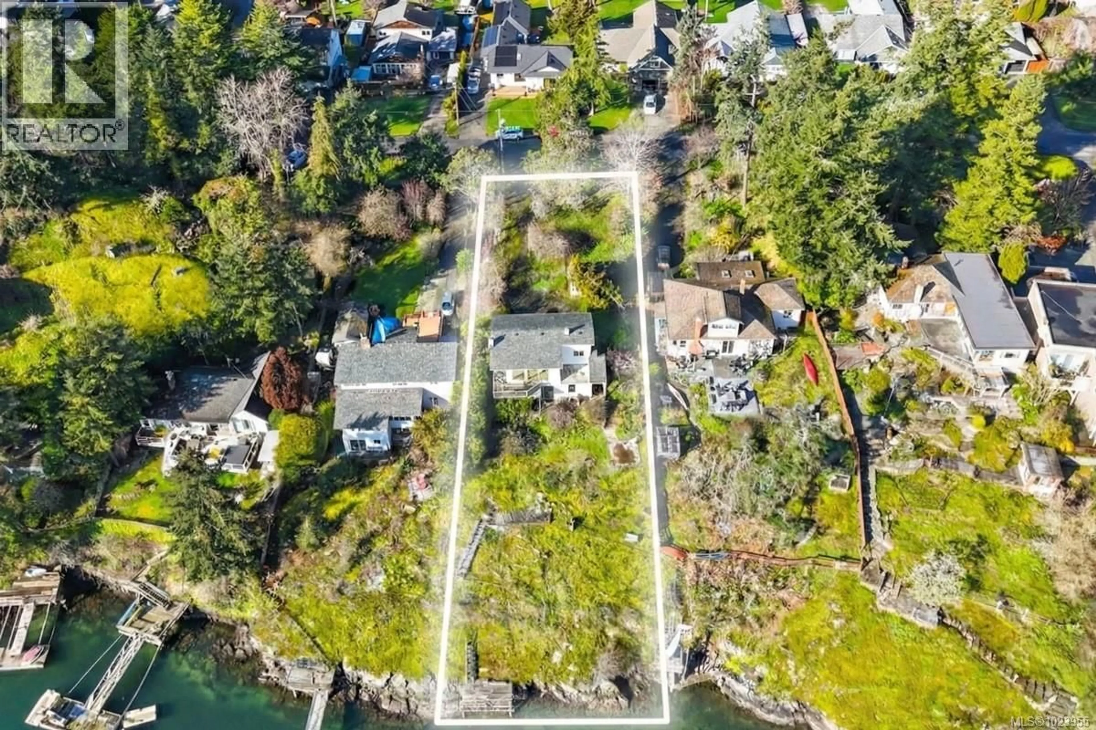 A pic from outside/outdoor area/front of a property/back of a property/a pic from drone, water/lake/river/ocean view for 304 BESSBOROUGH AVENUE, View Royal British Columbia V9B1T7
