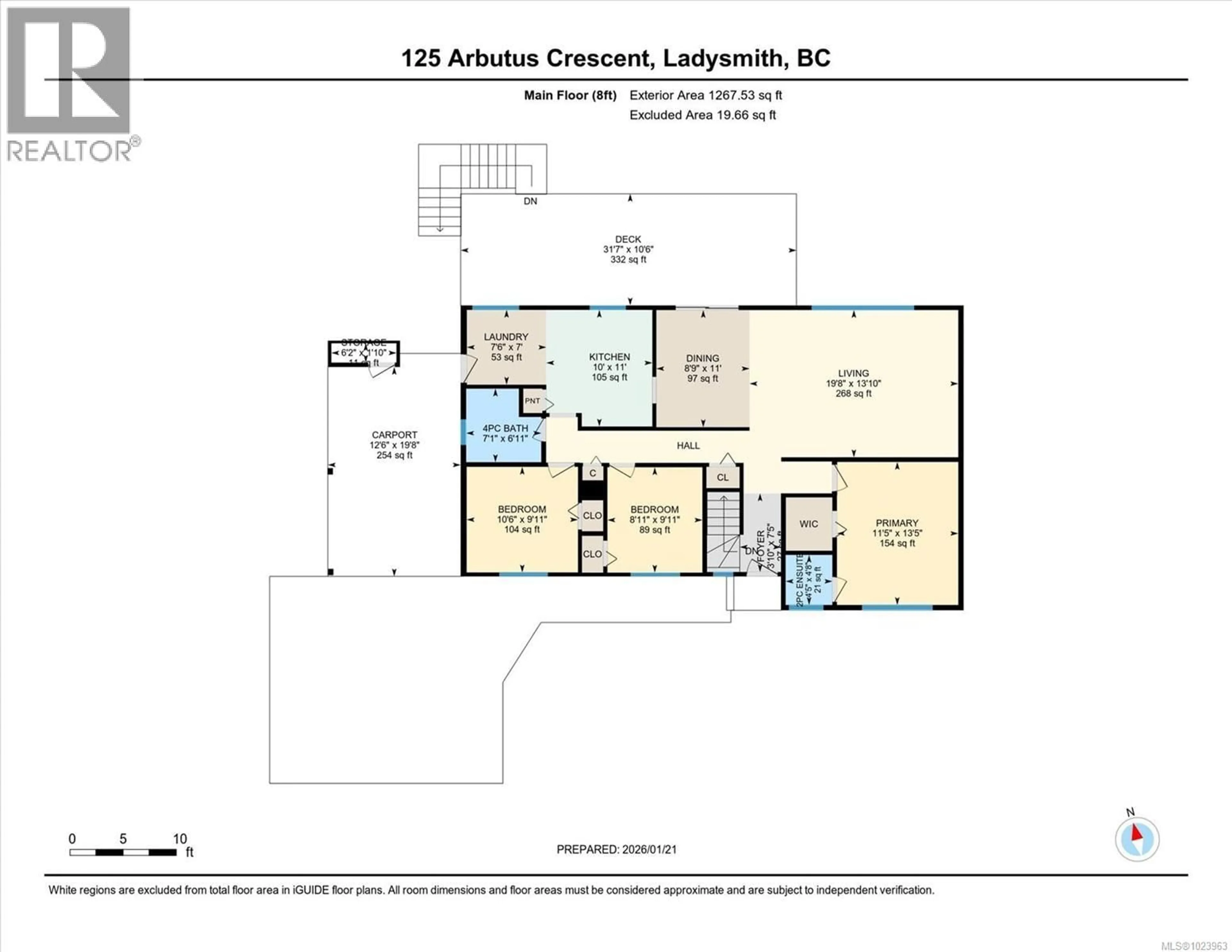 Floor plan for 125 ARBUTUS CRESCENT, Ladysmith British Columbia V9G1T8