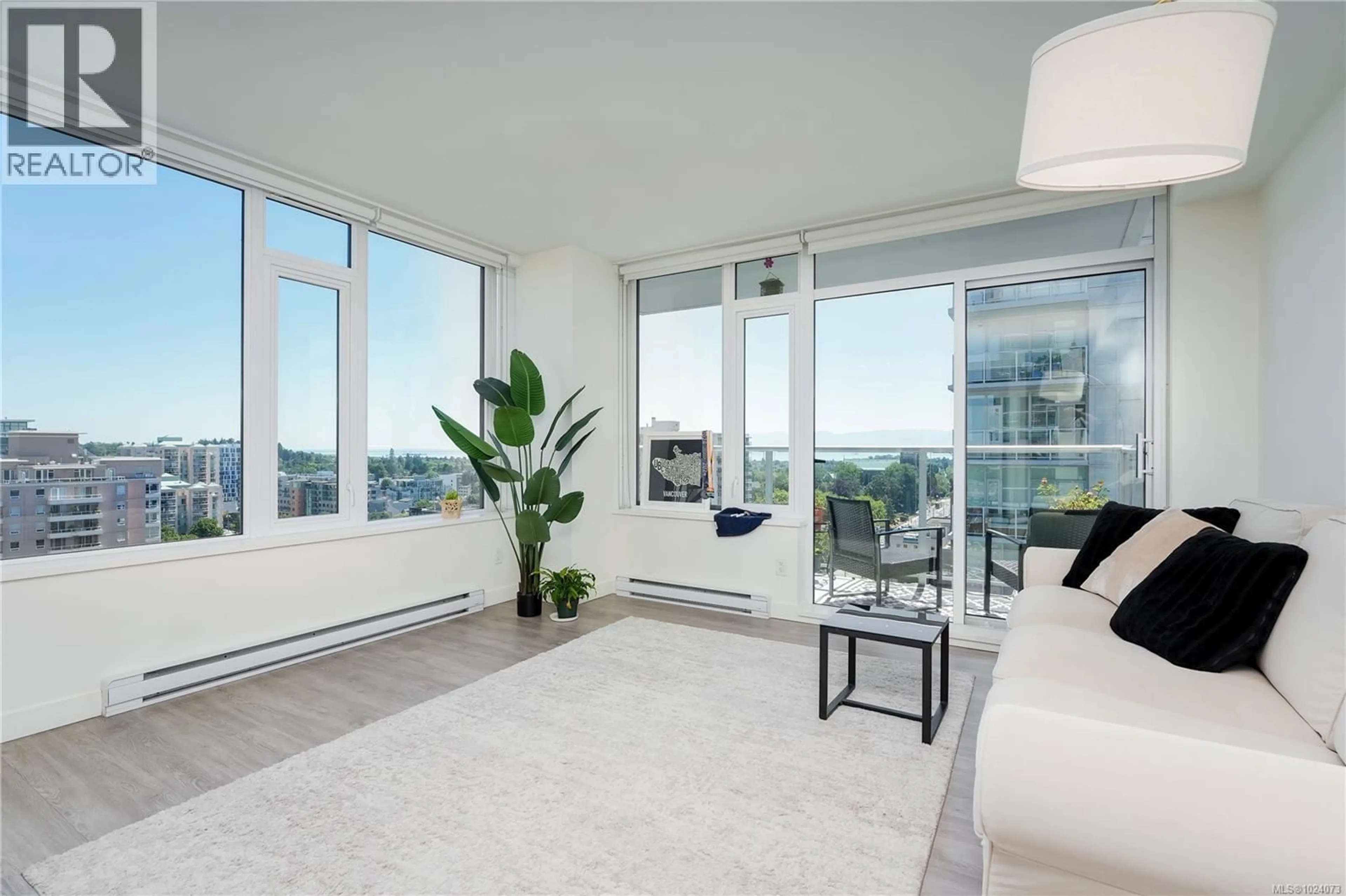 Living room with furniture, unknown for 1702 - 845 JOHNSON STREET, Victoria British Columbia V8W0G3