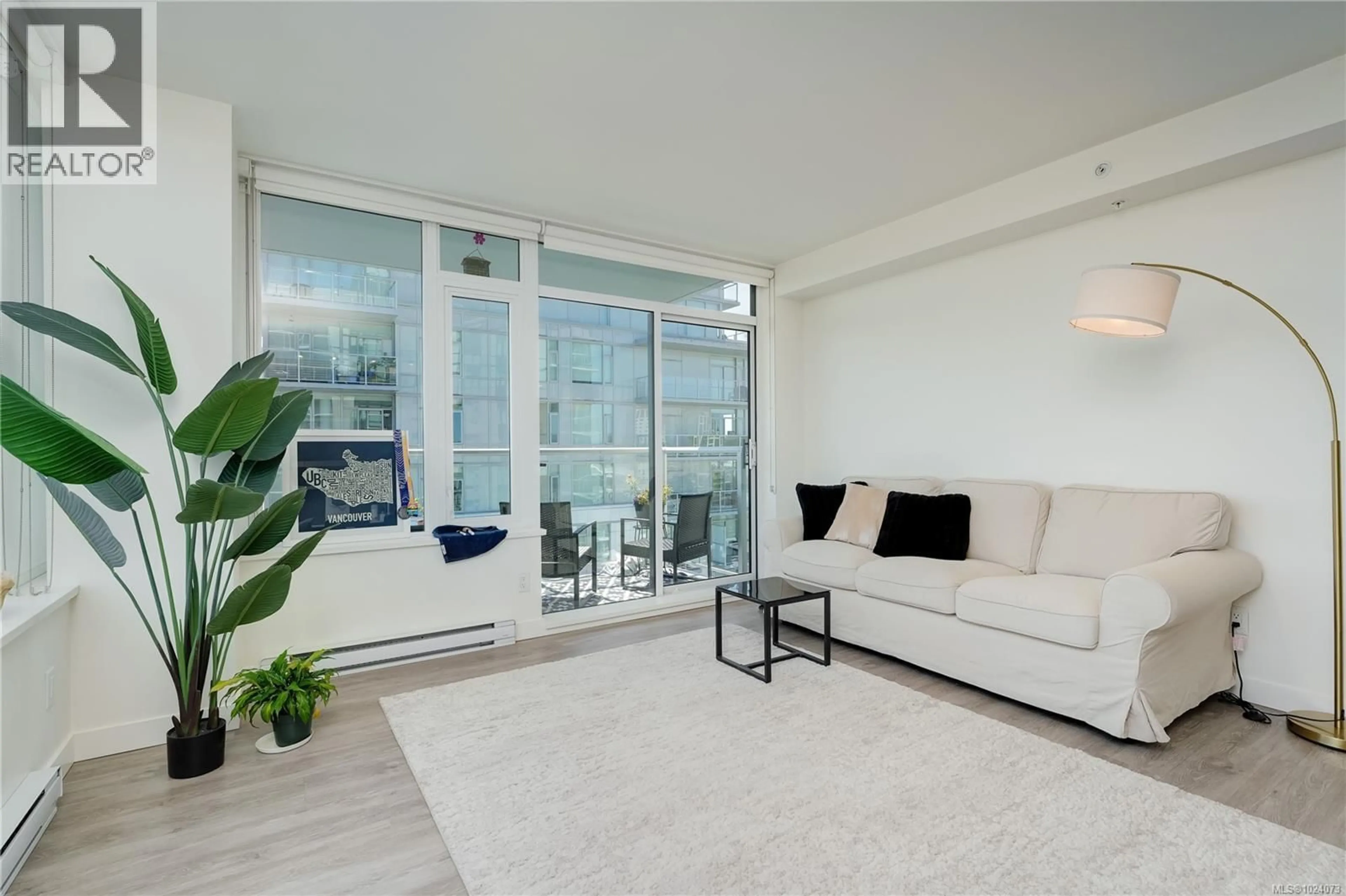 Living room with furniture, unknown for 1702 - 845 JOHNSON STREET, Victoria British Columbia V8W0G3