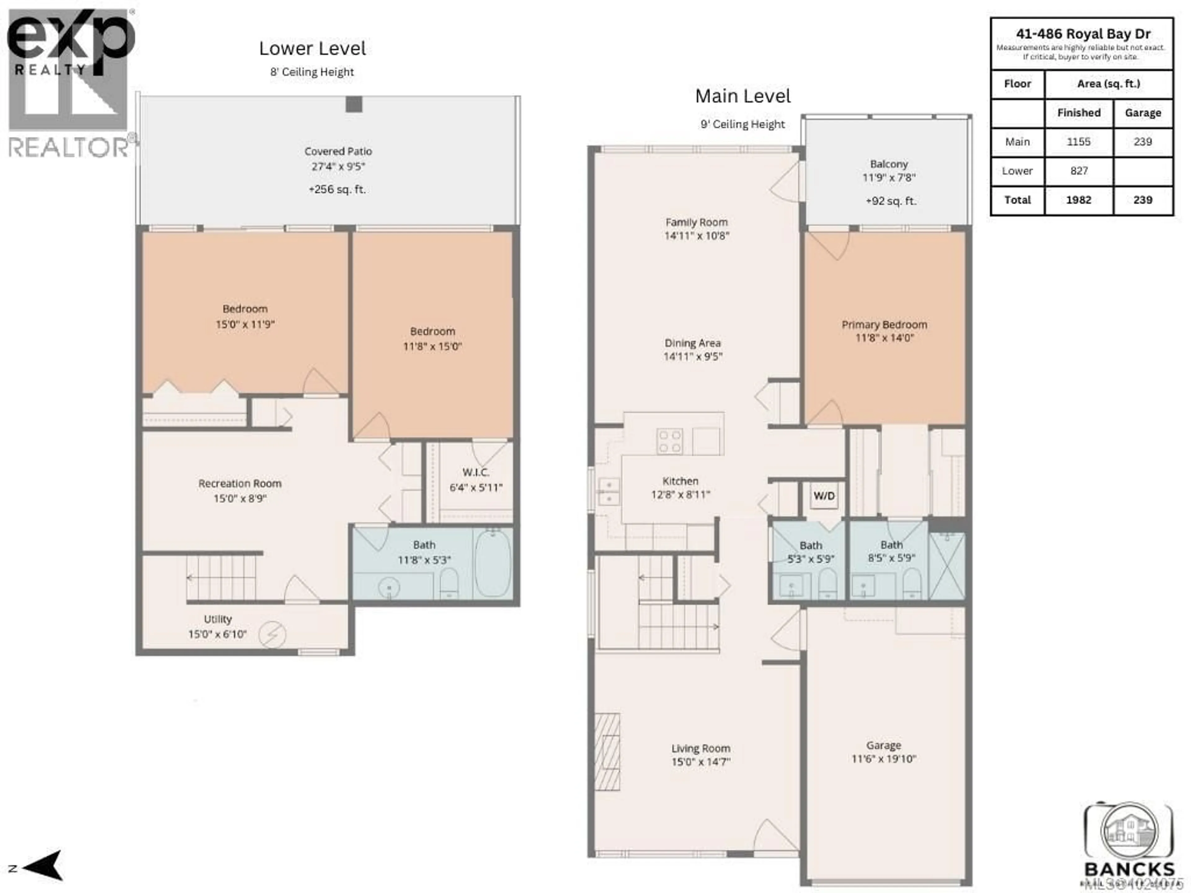 Floor plan for 41 - 486 ROYAL BAY DRIVE, Colwood British Columbia V8P4J1
