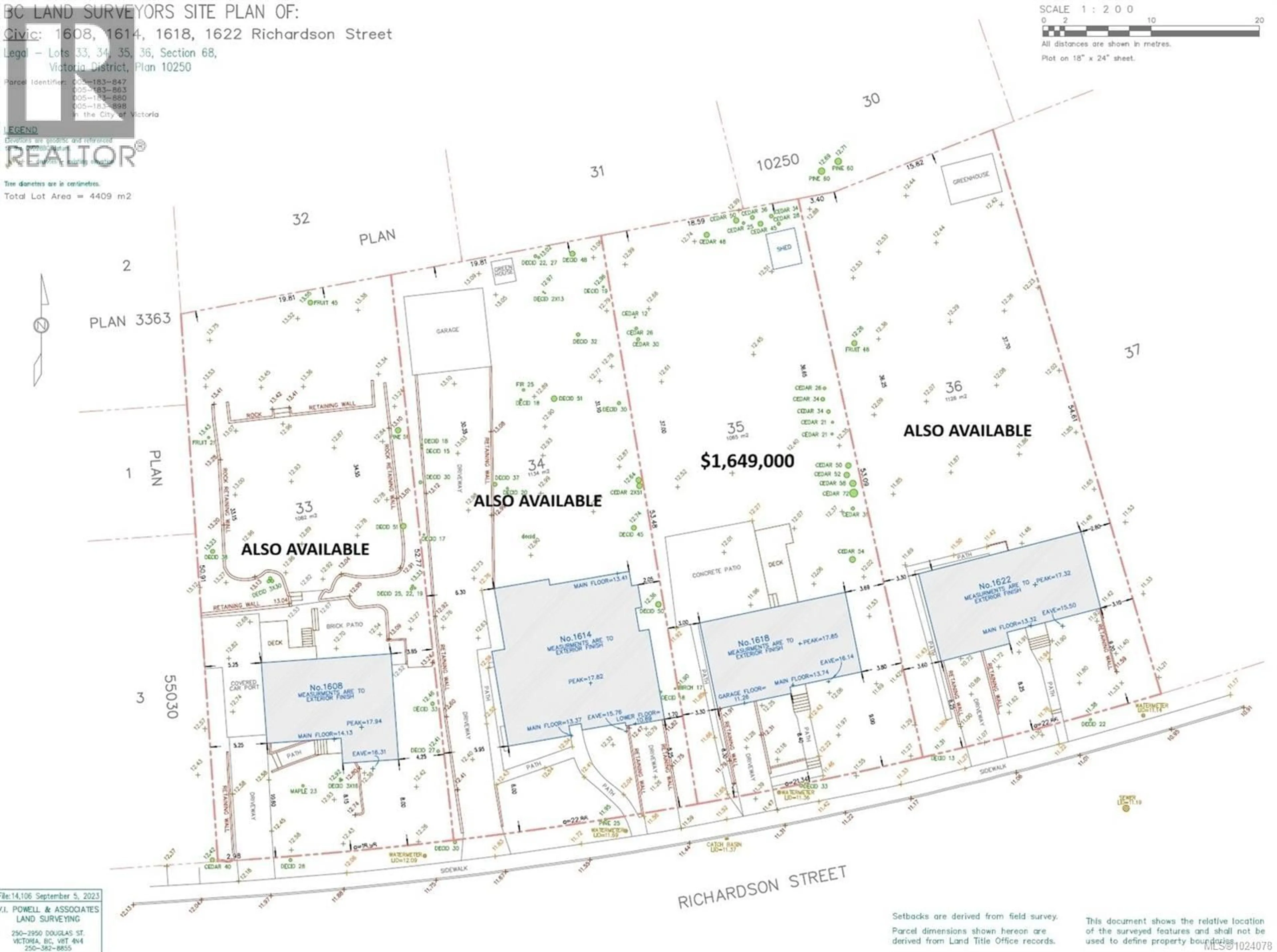 Floor plan for 1618 RICHARDSON STREET, Victoria British Columbia V8S1R5