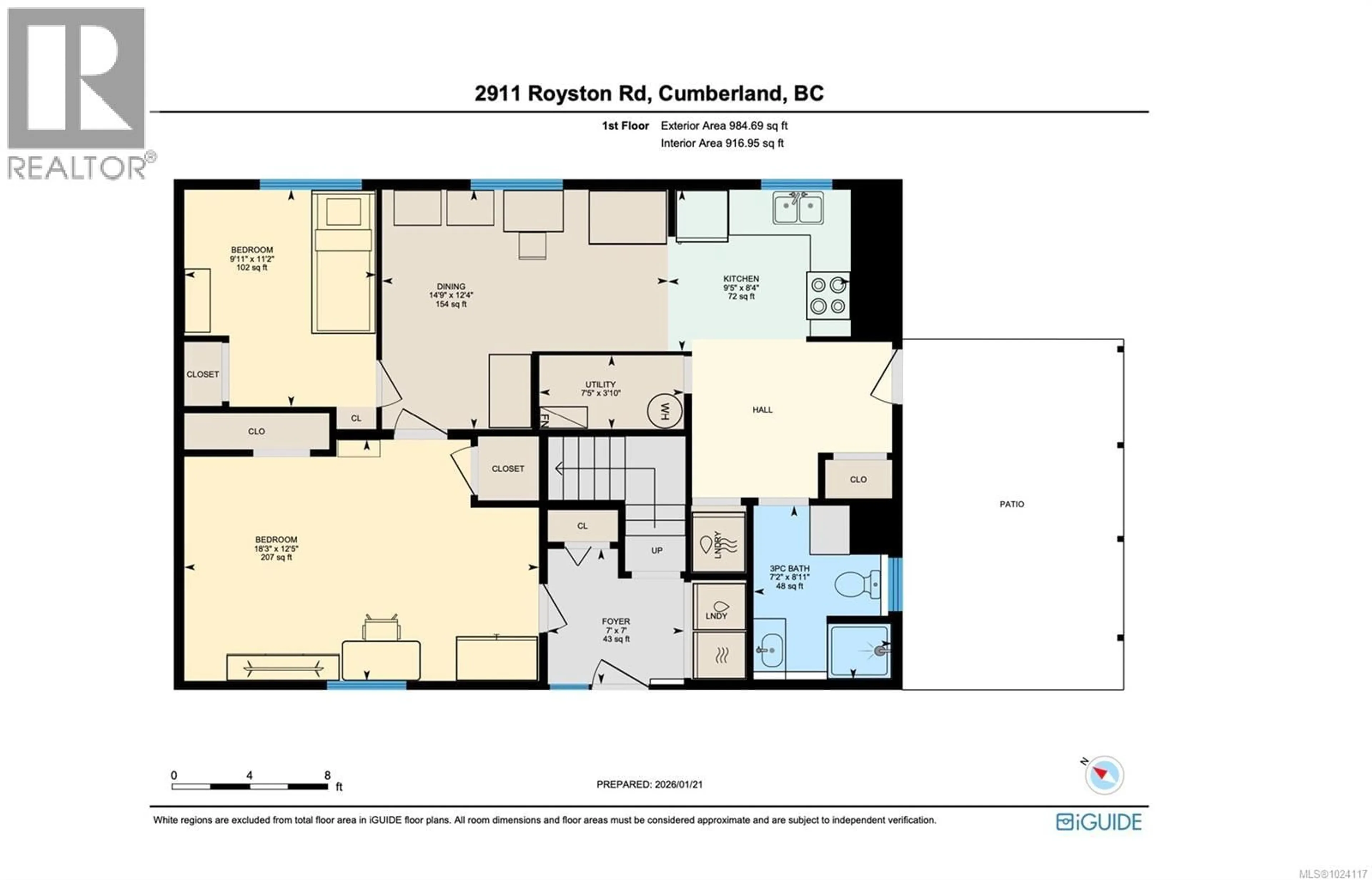 Floor plan for 2911 ROYSTON ROAD, Cumberland British Columbia V0R1S0