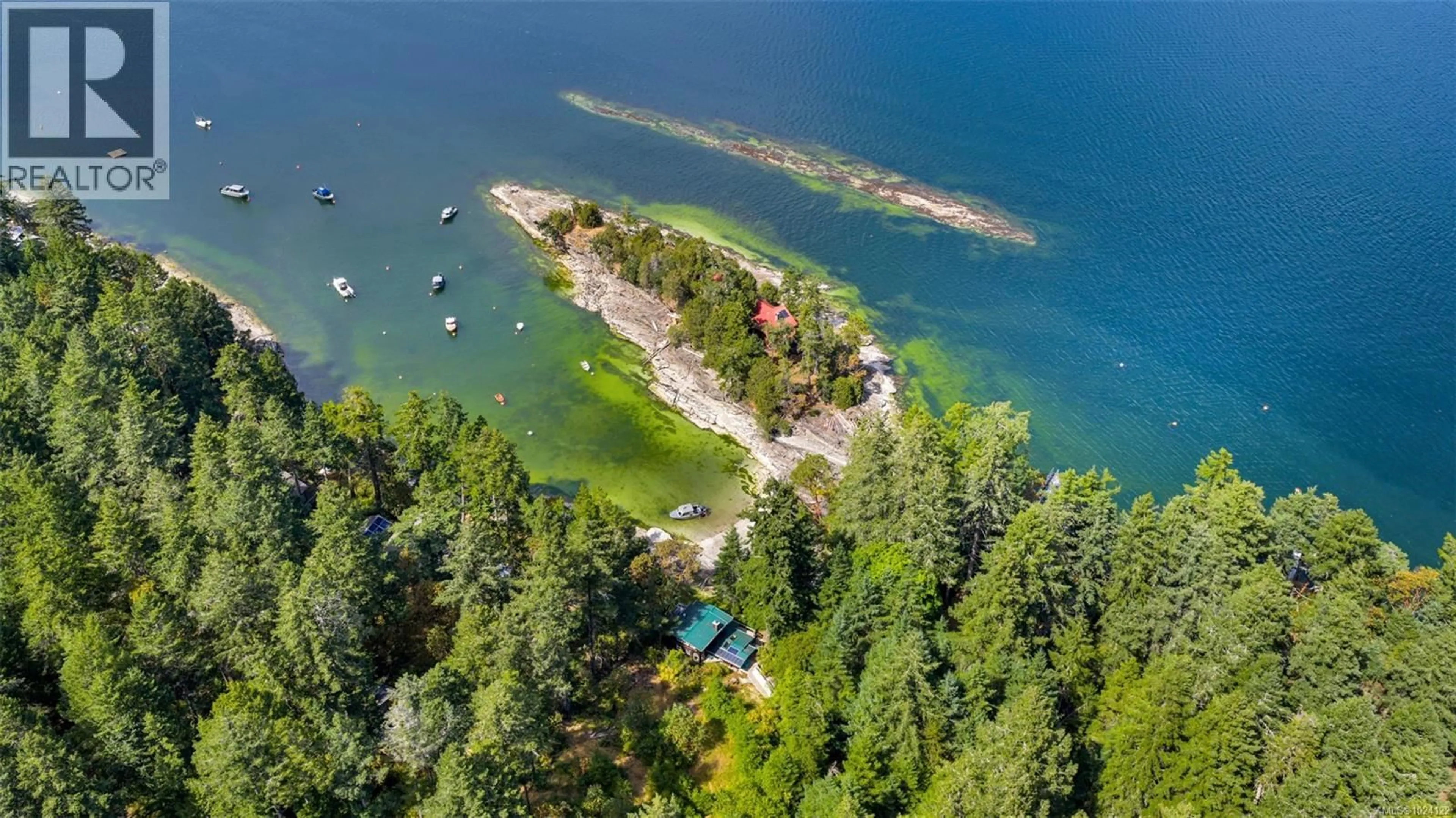 A pic from outside/outdoor area/front of a property/back of a property/a pic from drone, water/lake/river/ocean view for LT 9 RUXTON LANE, Ruxton Island British Columbia V0R1X7