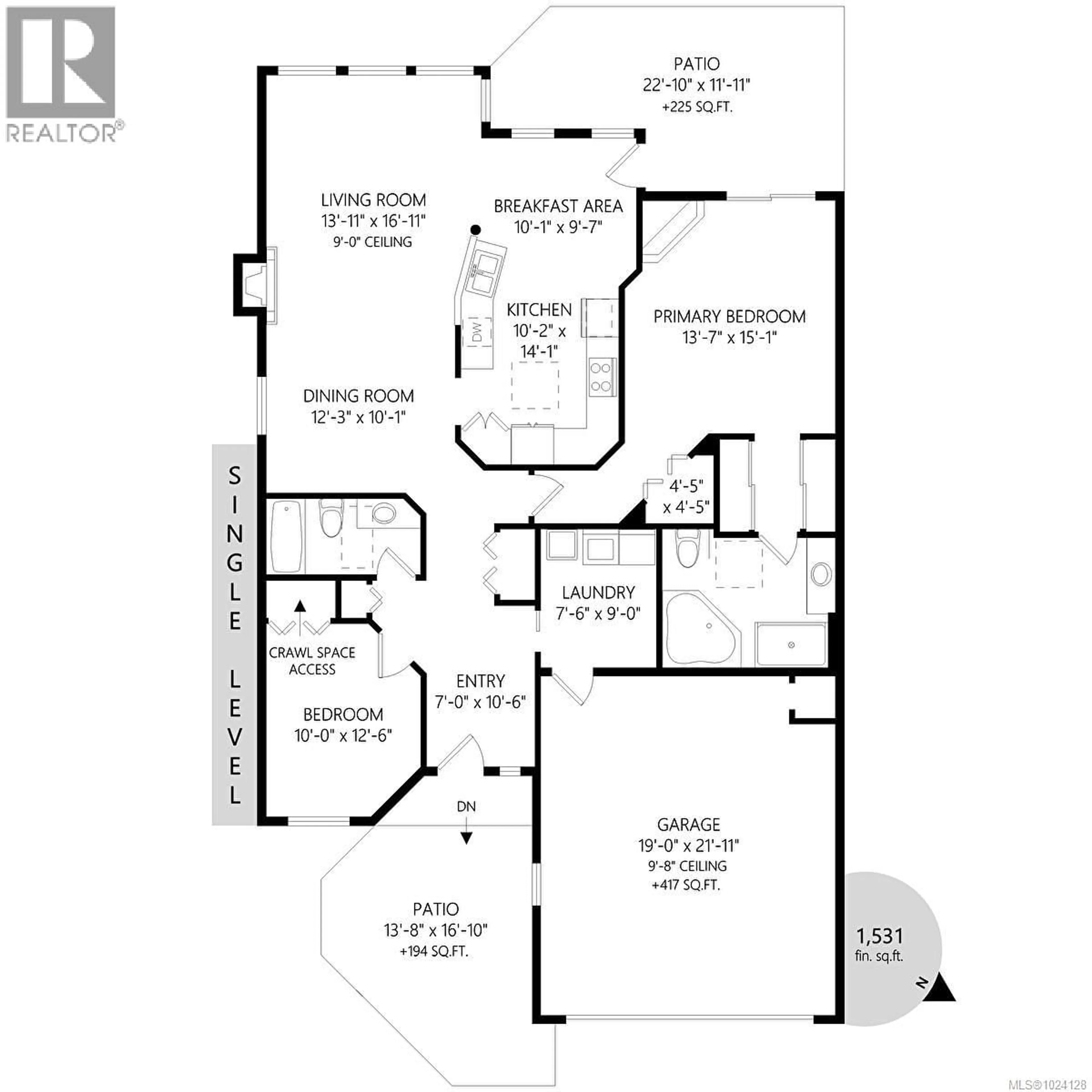 Floor plan for 34 - 2979 RIVER ROAD, Chemainus British Columbia V0R1K3