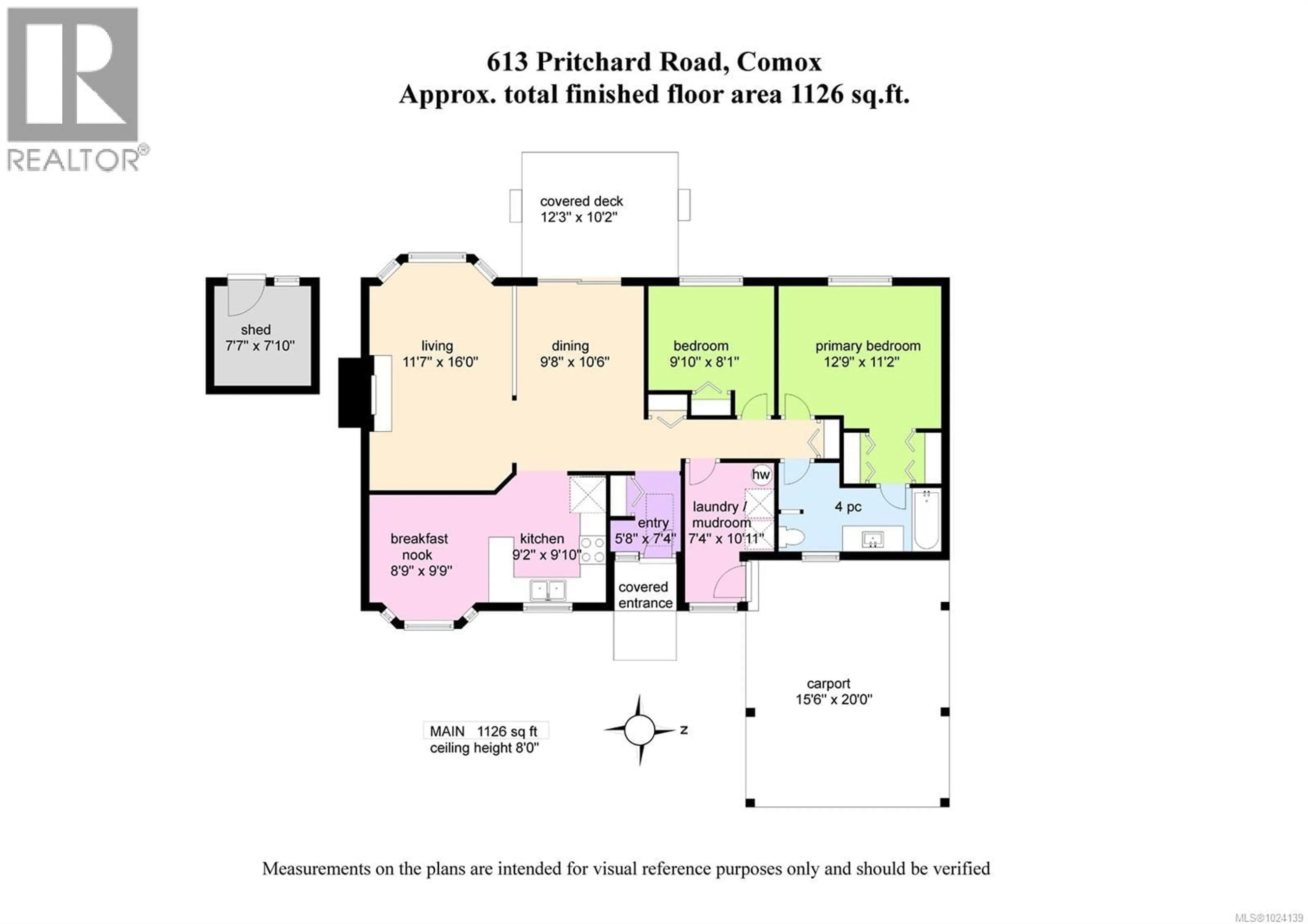 Floor plan for 613 PRITCHARD ROAD, Comox British Columbia V9M3J1