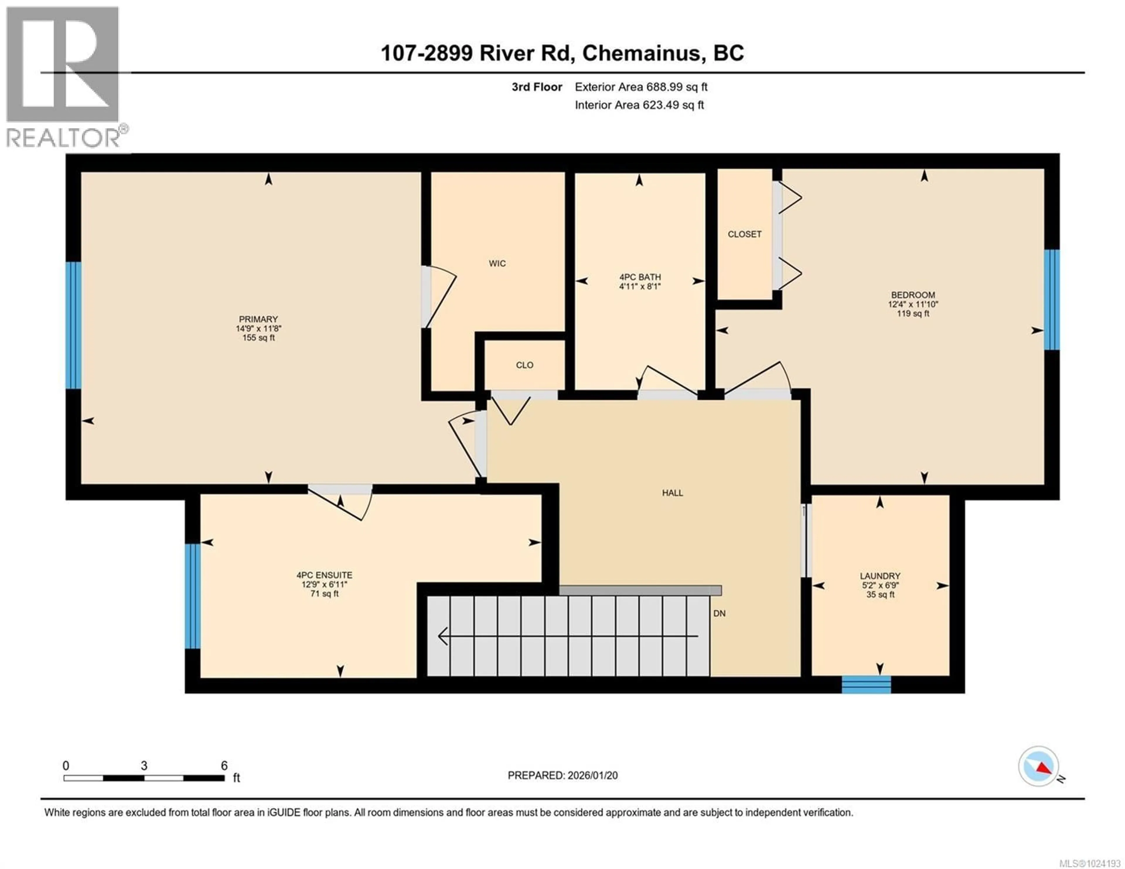 Floor plan for 107 - 2899 RIVER ROAD, Chemainus British Columbia V0R1K3