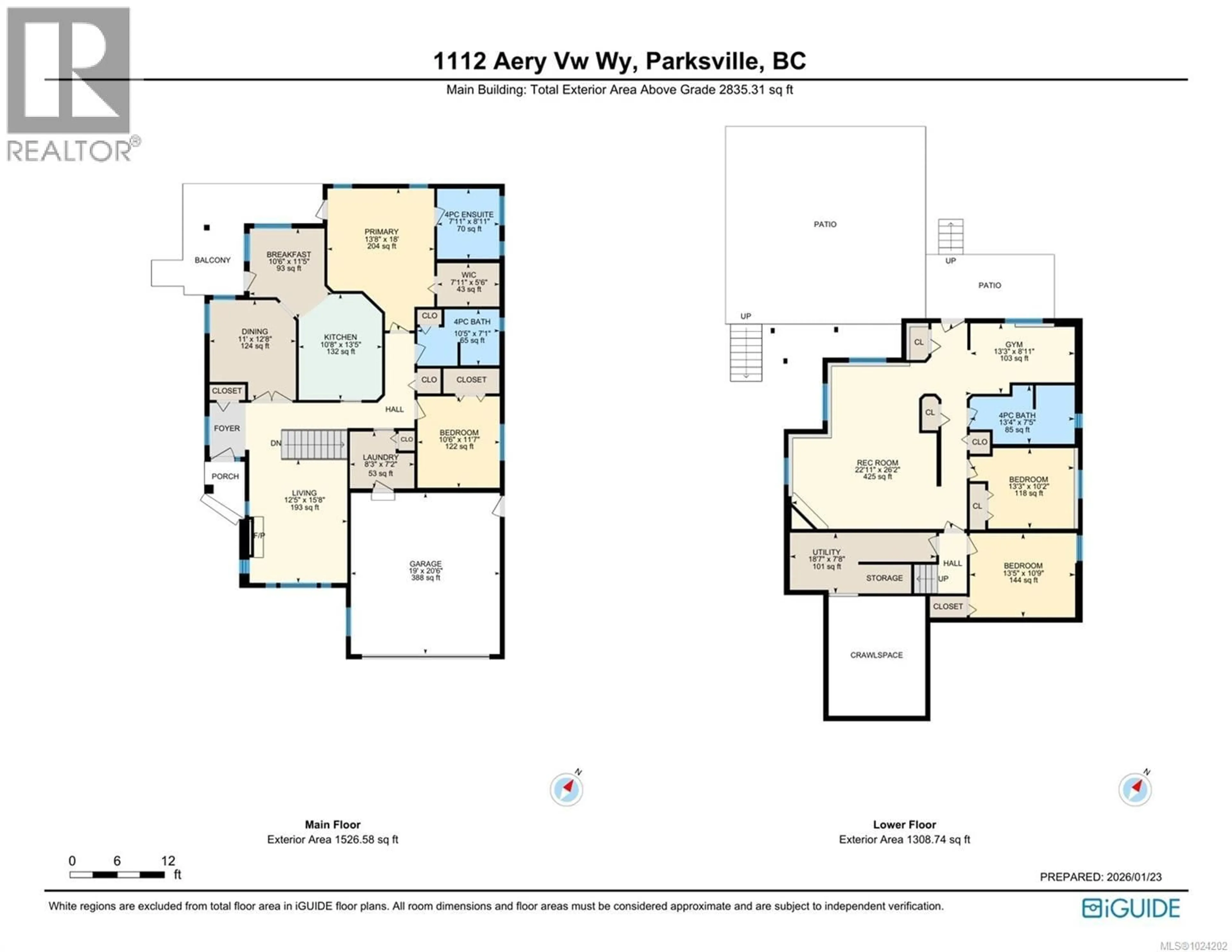 Floor plan for 1112 AERY VIEW WAY, Parksville British Columbia V9P2N9