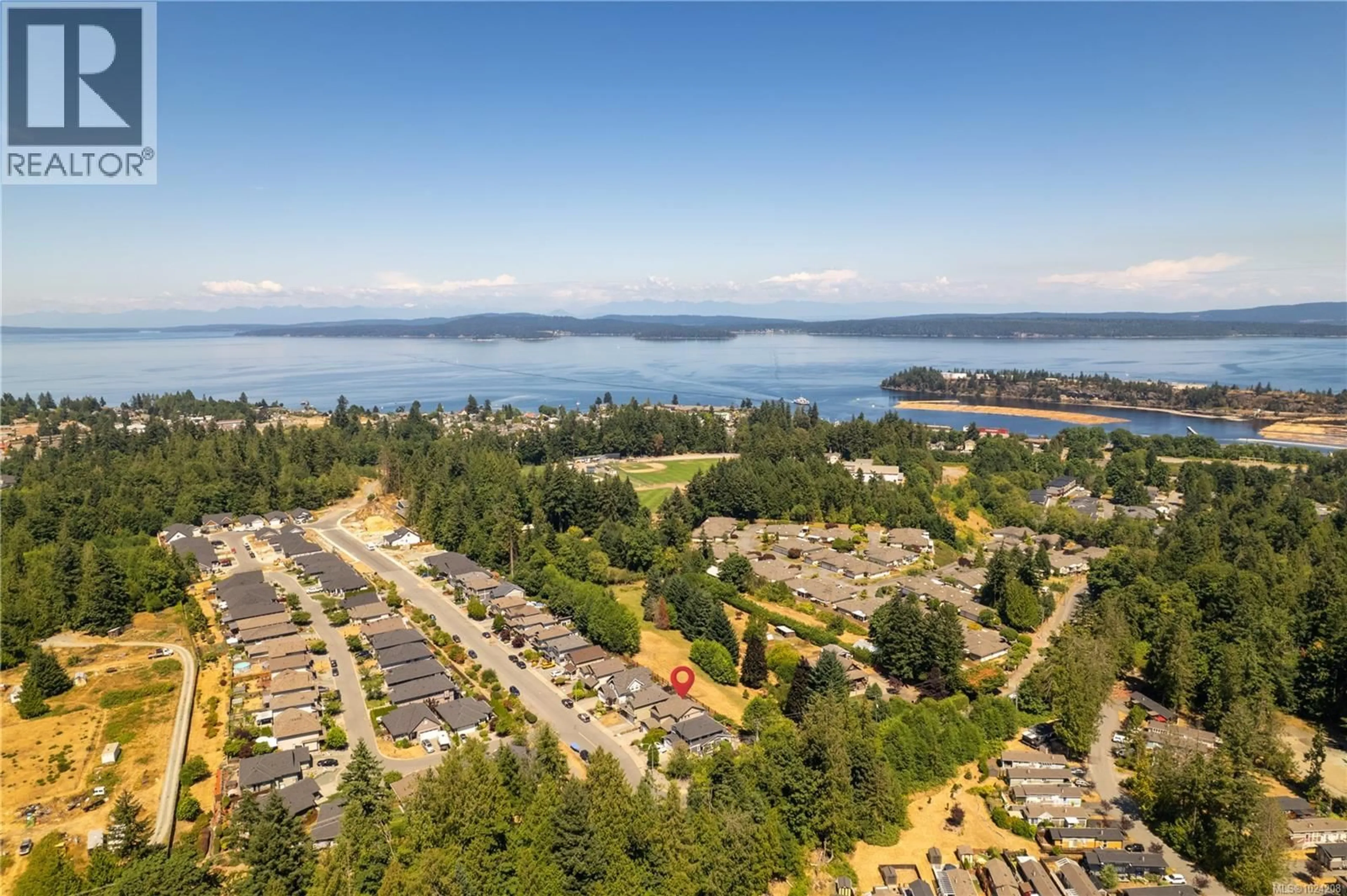 A pic from outside/outdoor area/front of a property/back of a property/a pic from drone, water/lake/river/ocean view for 9603 ASKEW CREEK DRIVE, Chemainus British Columbia V0R1K3