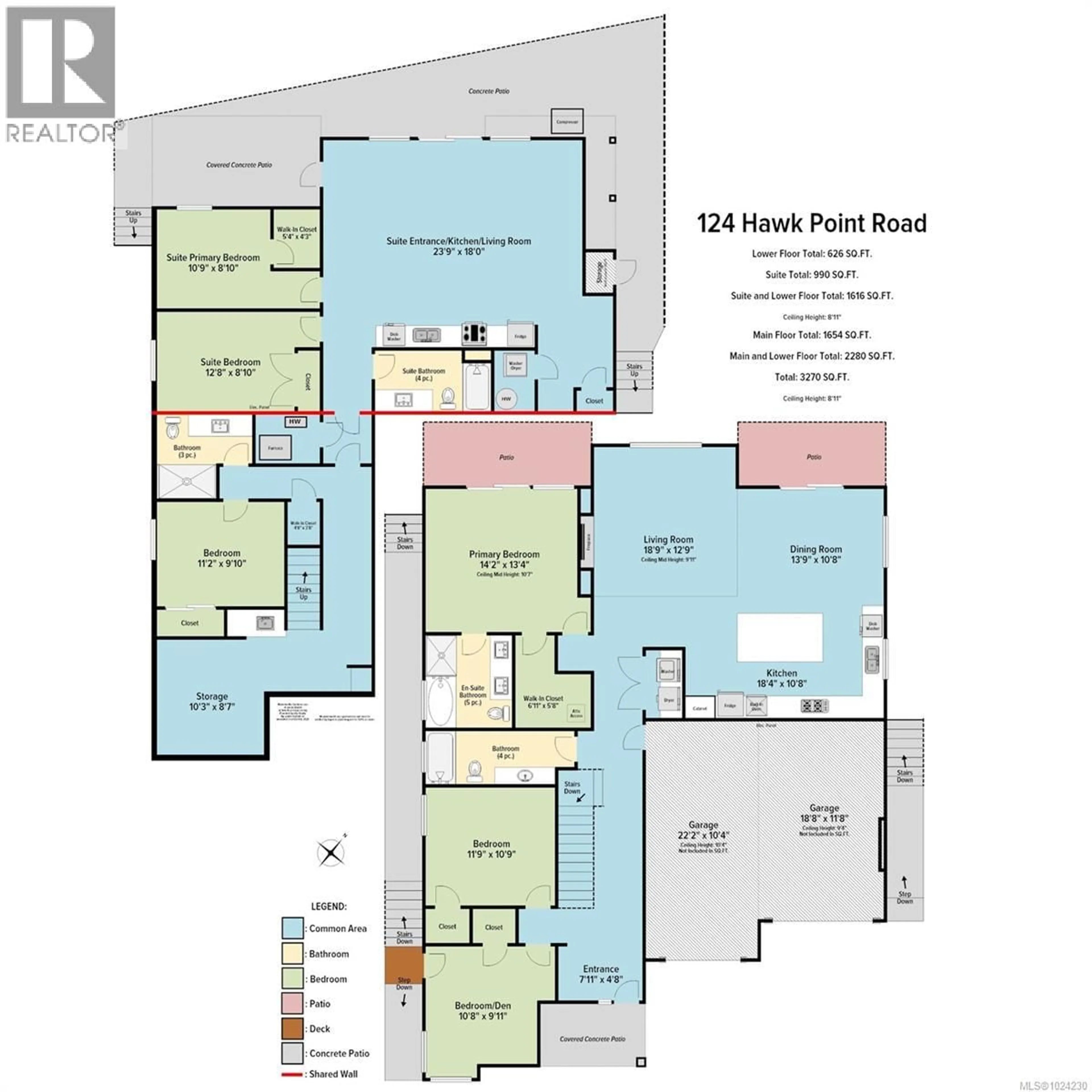 Floor plan for 124 HAWK POINT ROAD, Nanaimo British Columbia V9T5W2