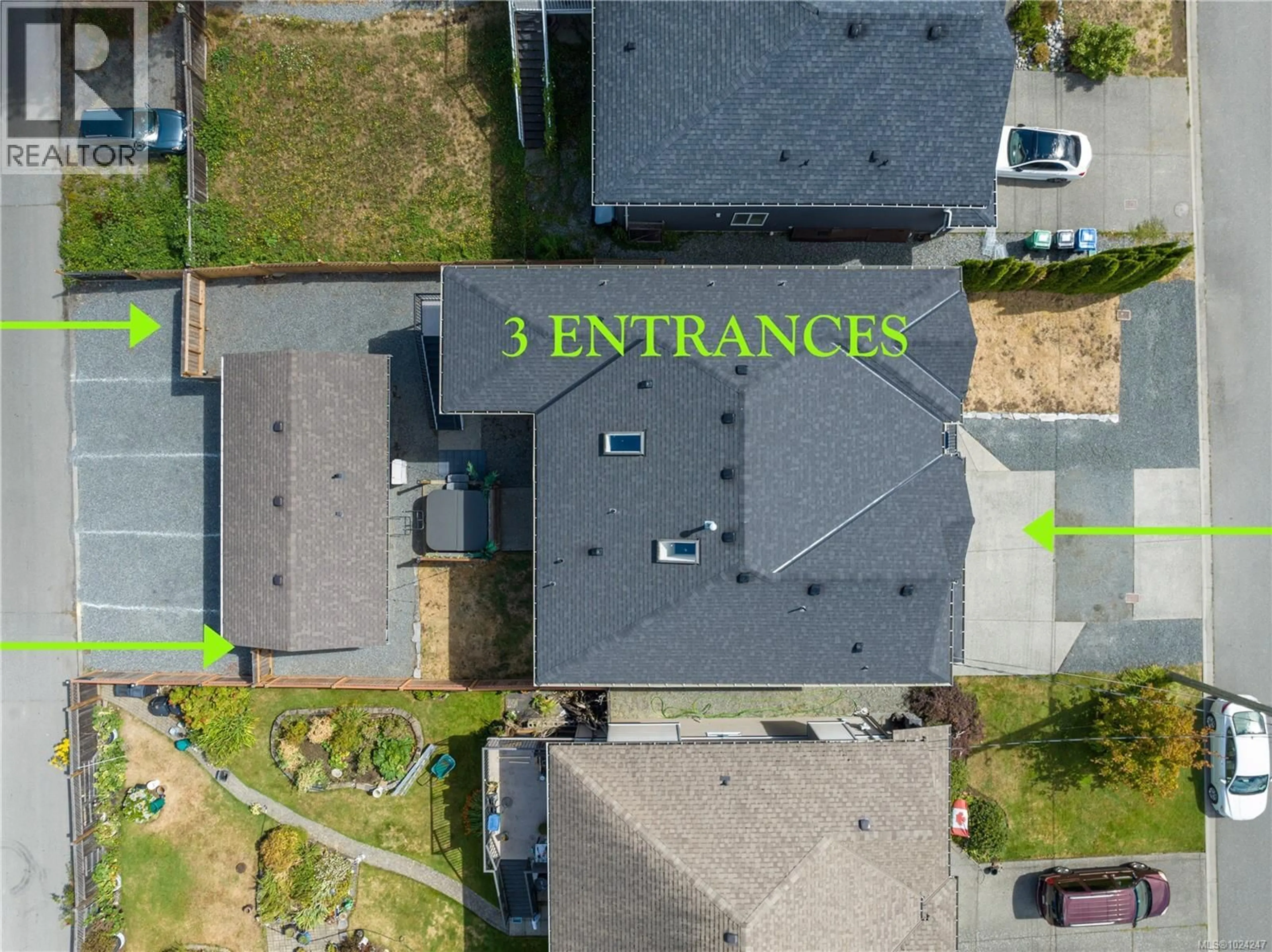 A pic from outside/outdoor area/front of a property/back of a property/a pic from drone, street for 2148 LARK CRESCENT, Nanaimo British Columbia V9S5J8