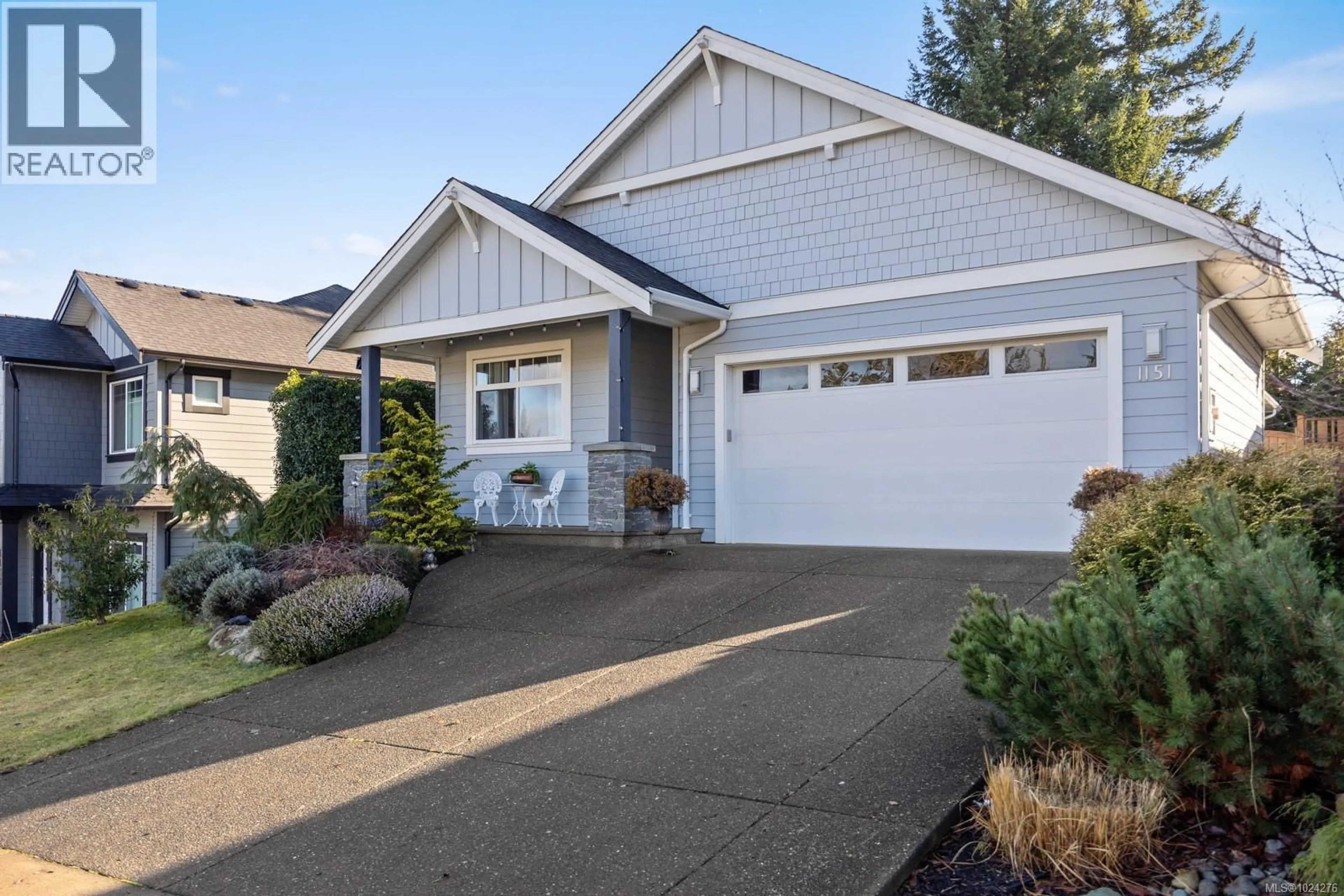 Home with vinyl exterior material, street for 1151 CROWN ISLE BOULEVARD, Courtenay British Columbia V9N0E1