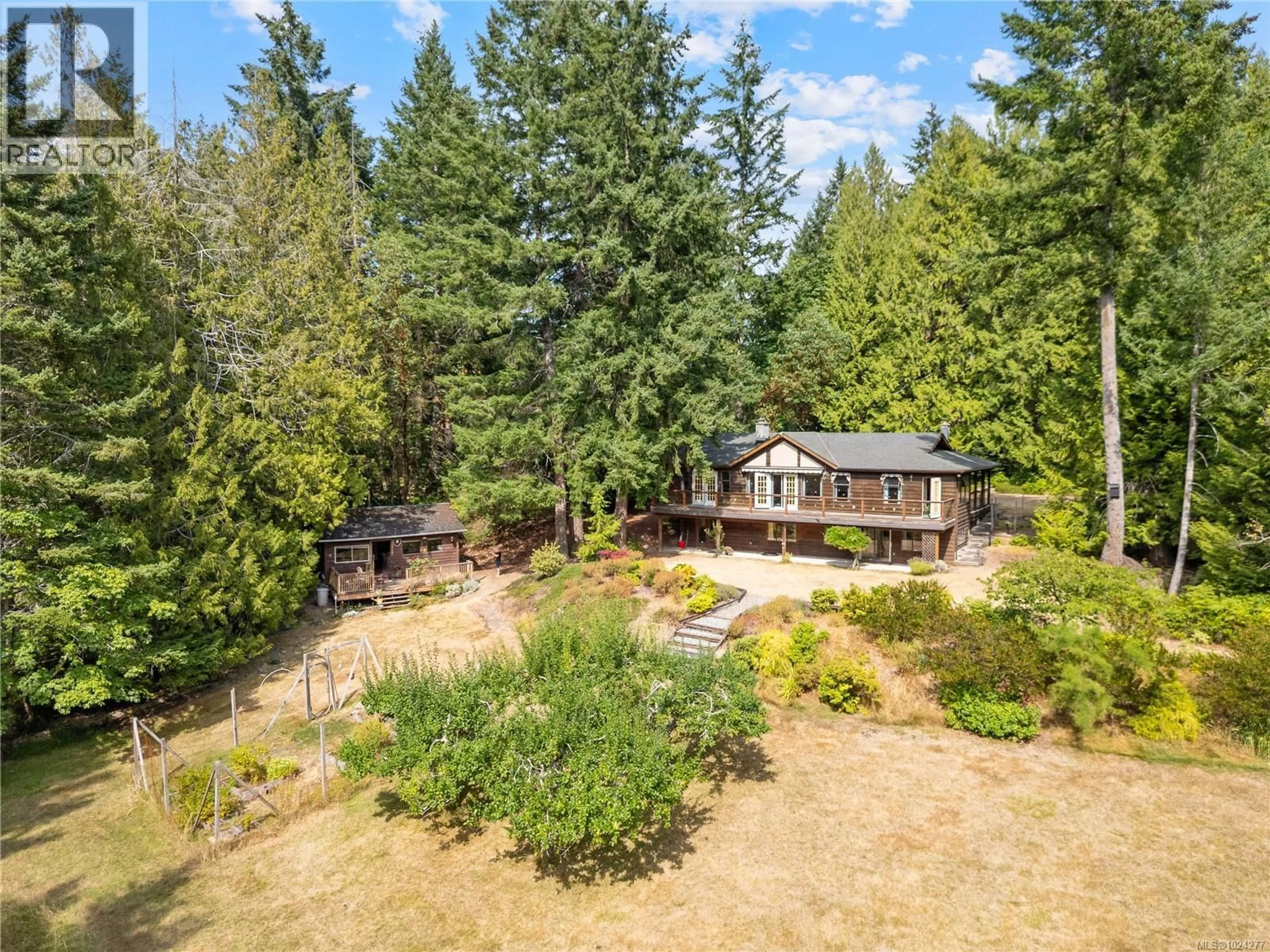 A pic from outside/outdoor area/front of a property/back of a property/a pic from drone, forest/trees view for 2905 SOUTHEY POINT ROAD, Salt Spring British Columbia V8K1A2