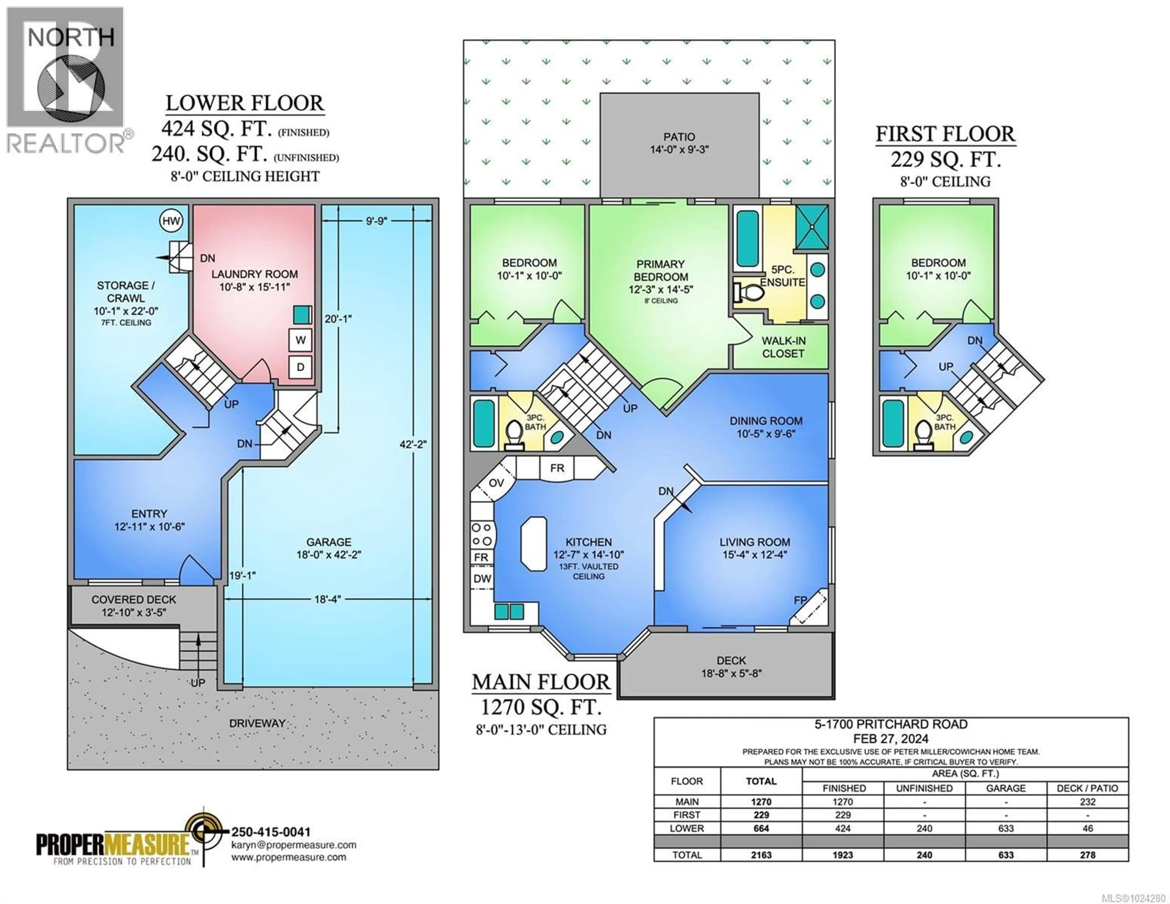 Floor plan for 5 - 1700 PRITCHARD ROAD, Cowichan Bay British Columbia V0R1N1