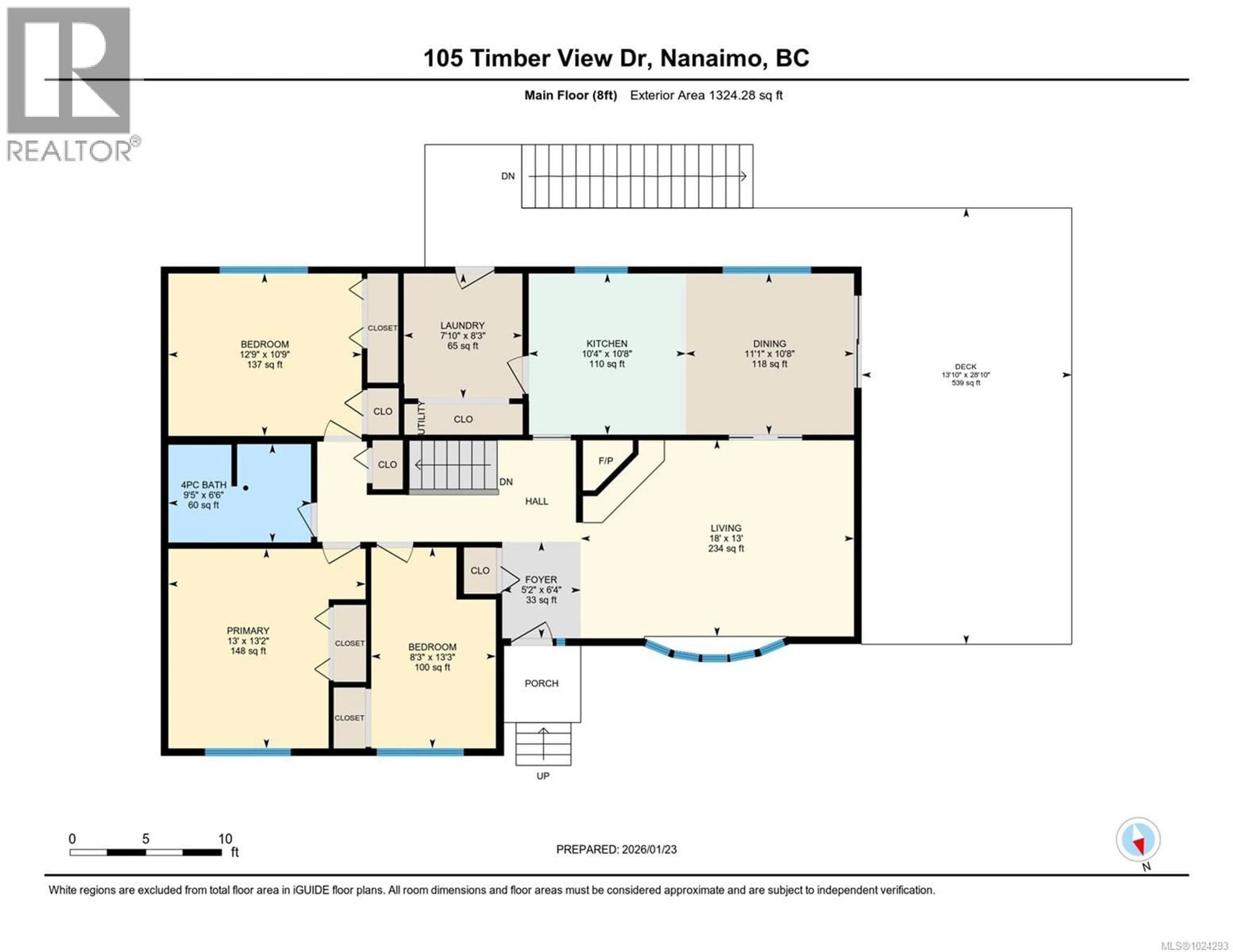 Floor plan for 105 TIMBER VIEW DRIVE, Nanaimo British Columbia V9R6T2