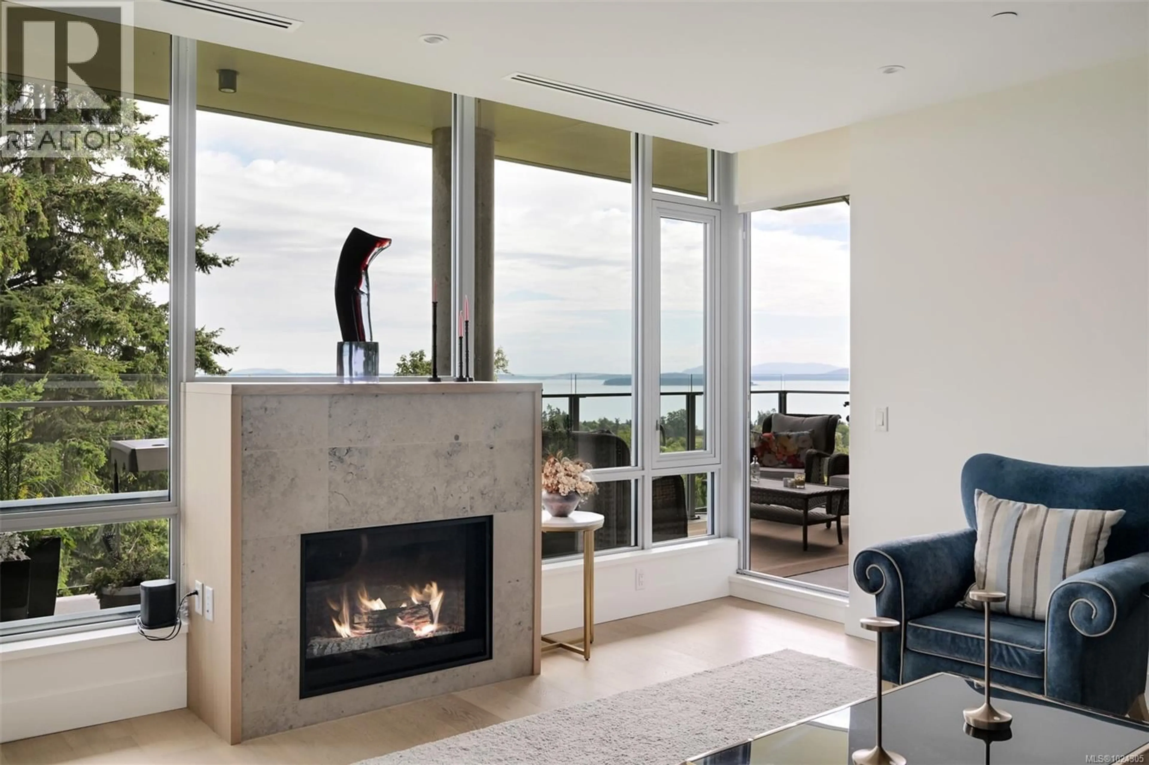 Living room with furniture, unknown for 202 - 5388 HILL RISE TERRACE, Saanich British Columbia V8Y3K2