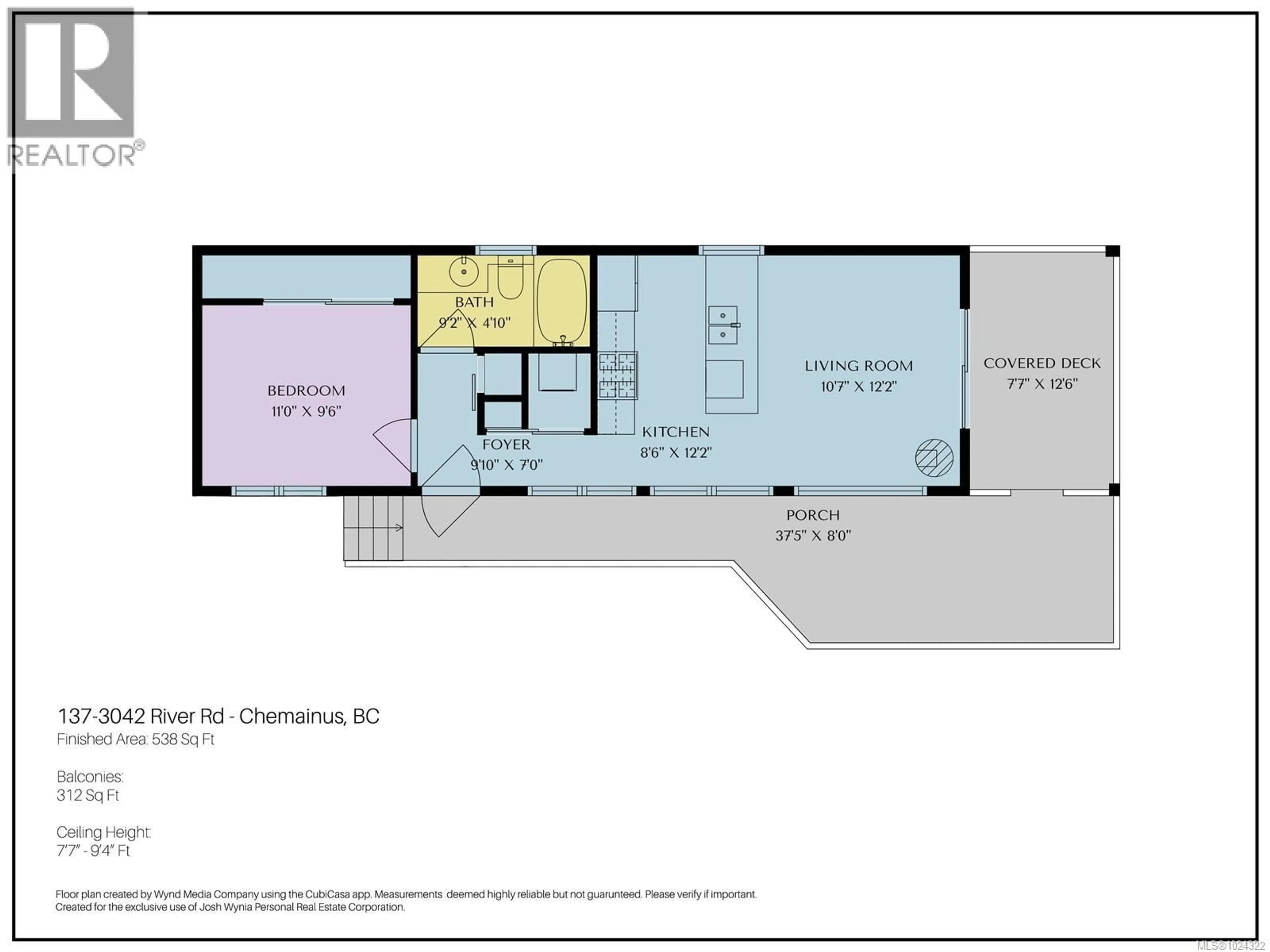 Floor plan for 137 - 3042 RIVER ROAD, Chemainus British Columbia V0R1K3