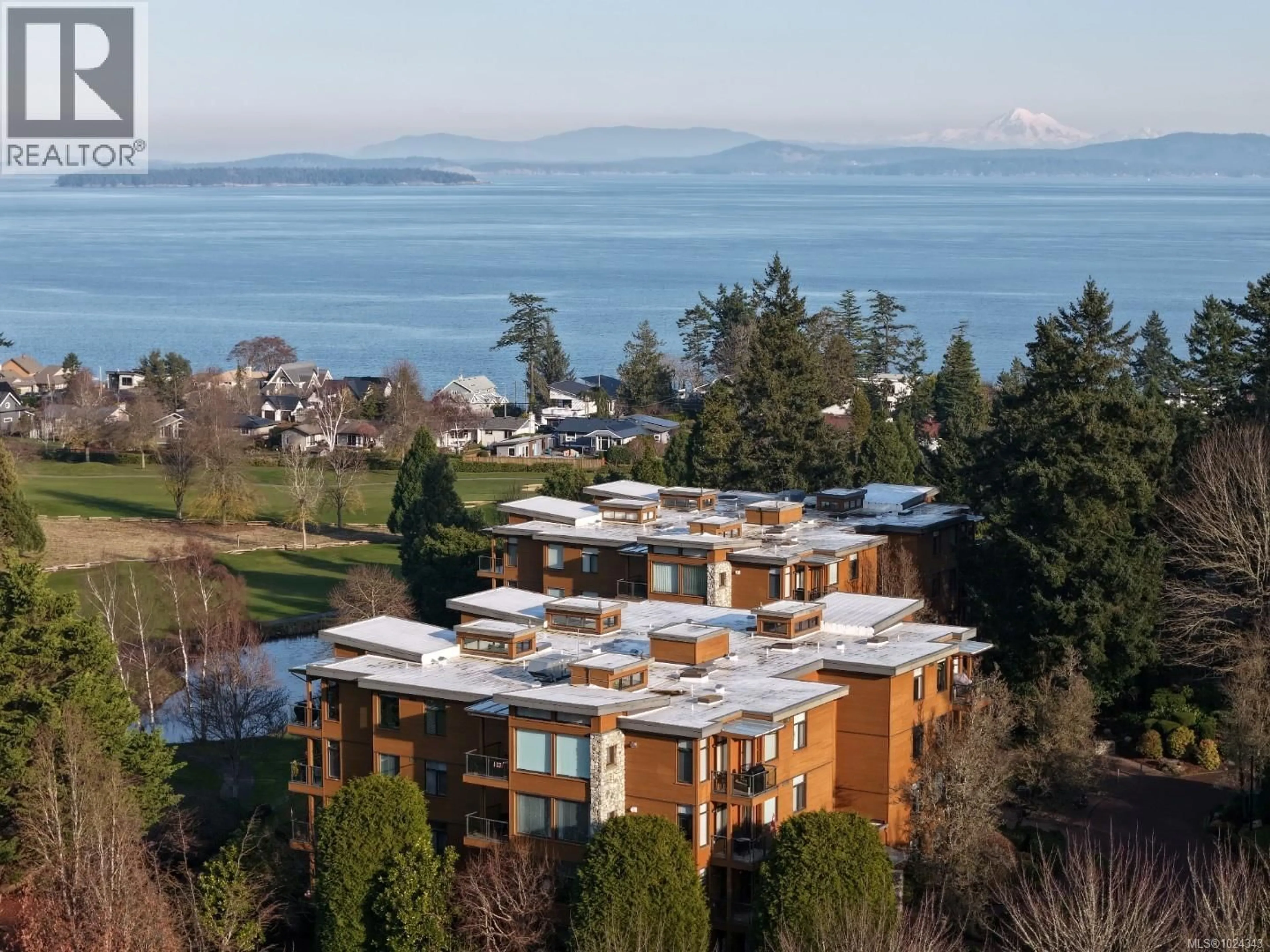 A pic from outside/outdoor area/front of a property/back of a property/a pic from drone, water/lake/river/ocean view for 108 - 5329 CORDOVA BAY ROAD, Saanich British Columbia V8Y2L3