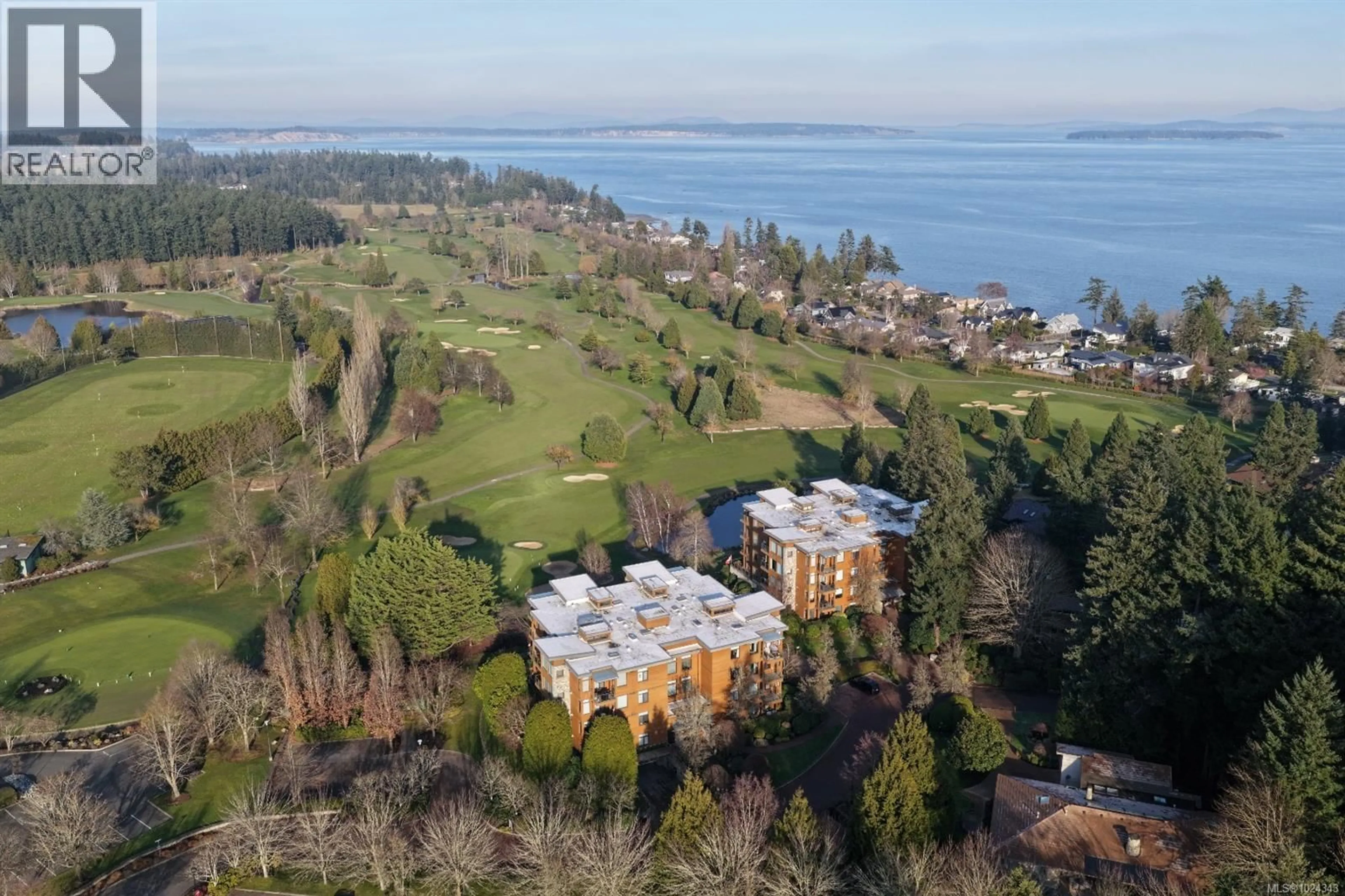 A pic from outside/outdoor area/front of a property/back of a property/a pic from drone, water/lake/river/ocean view for 108 - 5329 CORDOVA BAY ROAD, Saanich British Columbia V8Y2L3